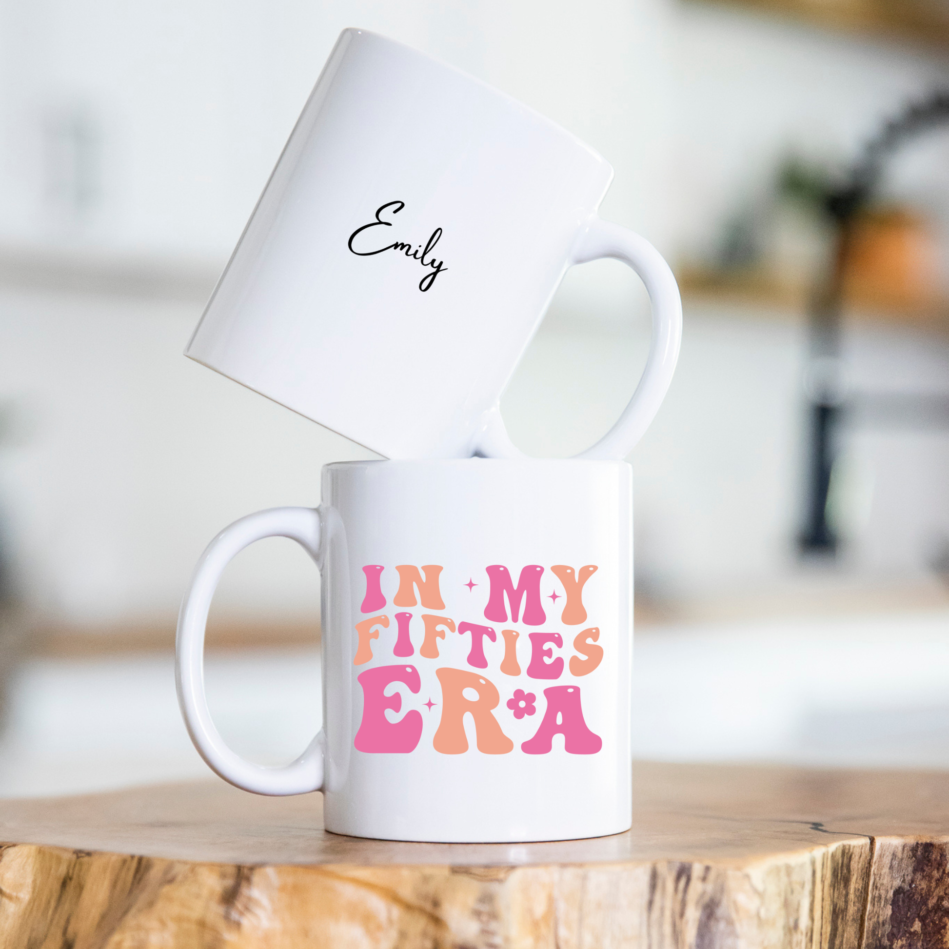 In My Fifties Era Mug. Custom 50's Mug. Personalised 50's Mug. 50th Birthday Gift. Personalised 50th Birthday Gift. Milestone Birthday Gift