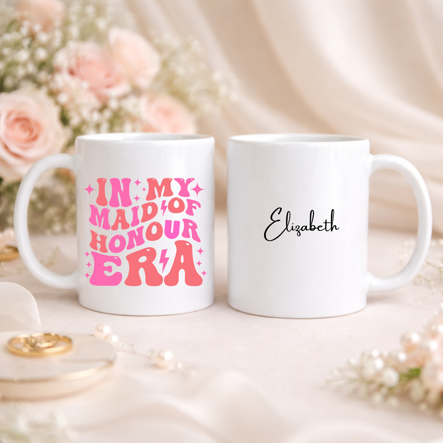 In My Maid of Honour Era Mug. Personalised Maid of Honour Mug. Custom Gift for Maid of Honour