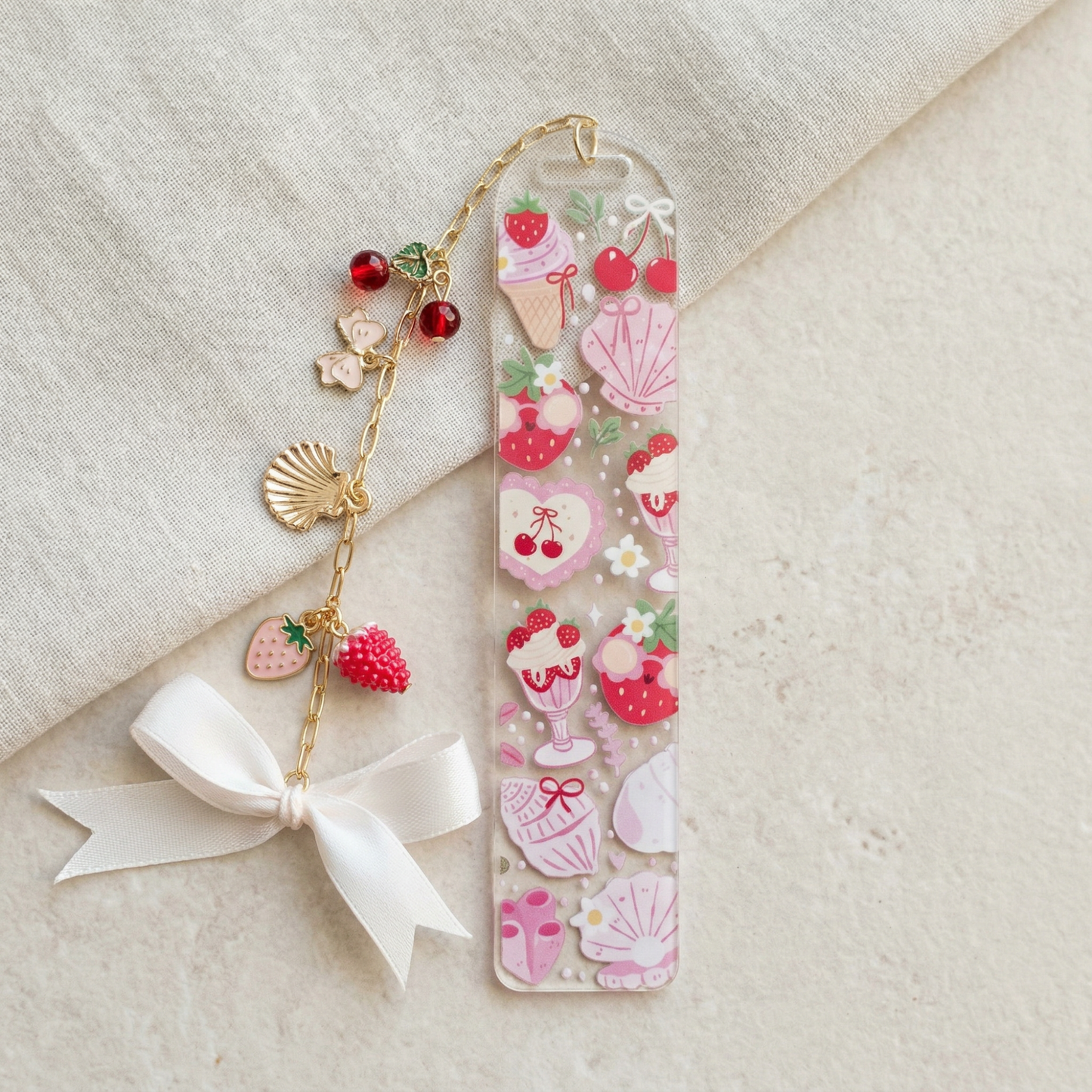 Strawberry Dessert Bookmark