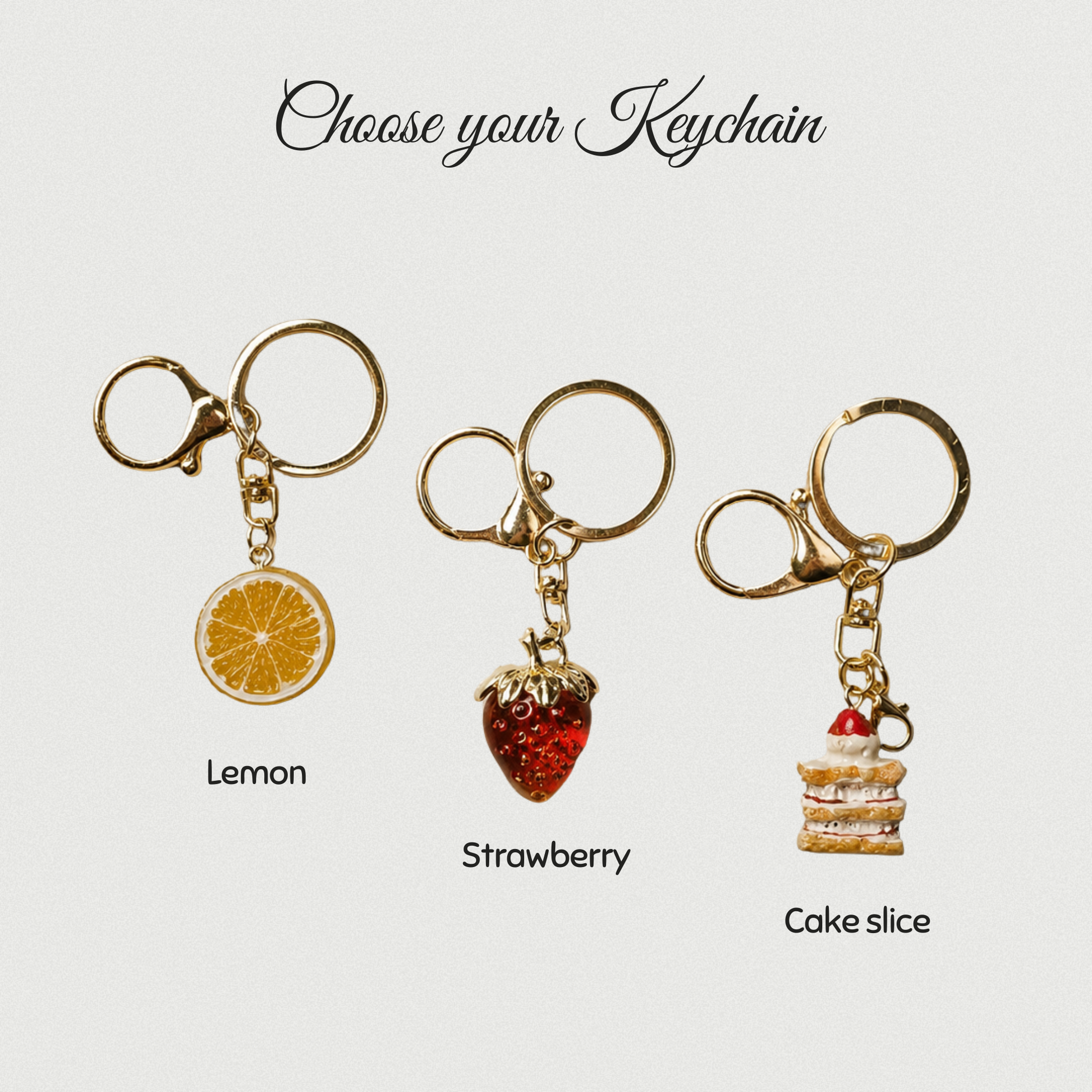 choose your keychain for the snacks bag