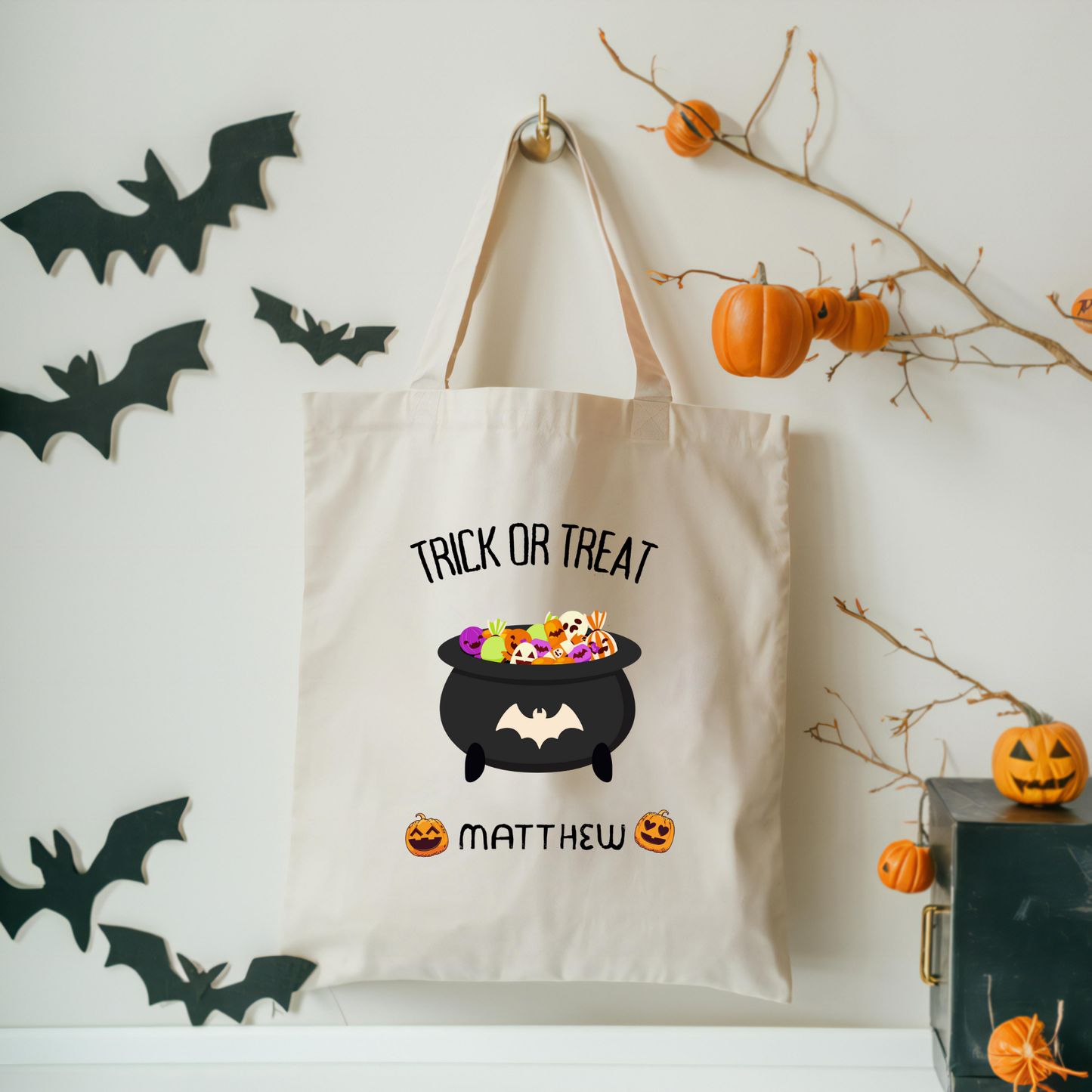 Custom Kids Trick or Treat Bag