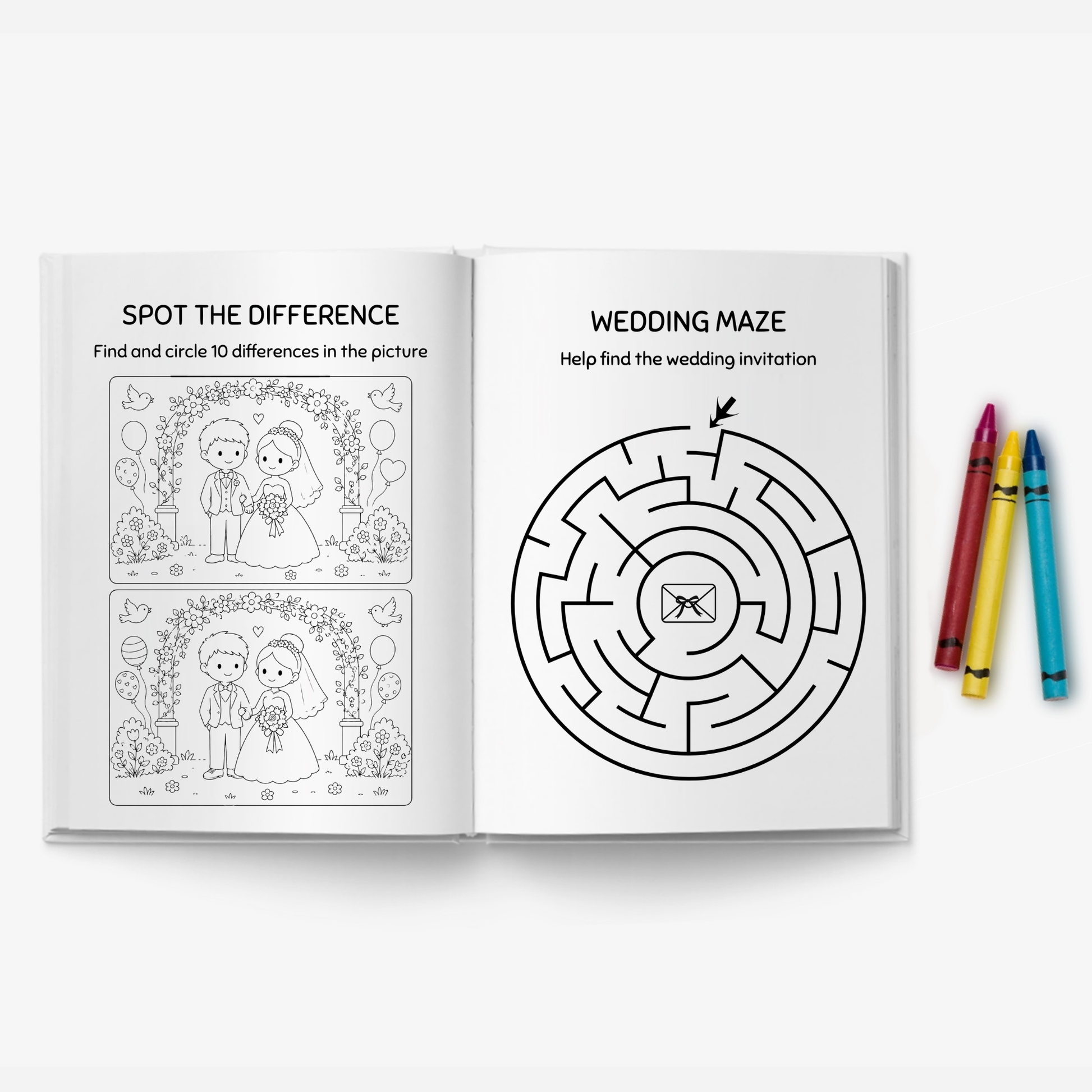 Kids Wedding Day Activity Book