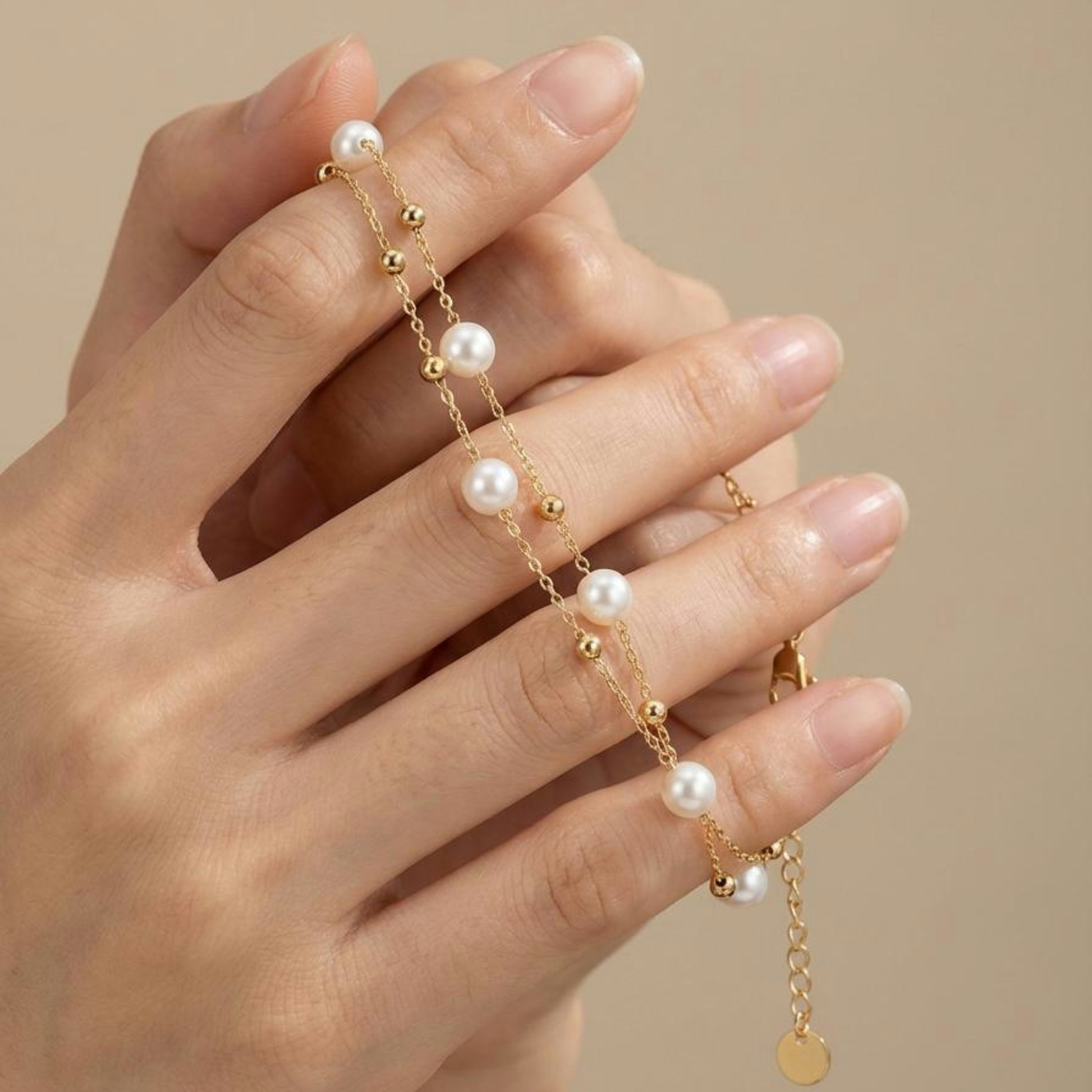 Bridesmaid proposal gift pearl bracelet  I Couldn’t Tie The Knot Without You Pearl Bracelet