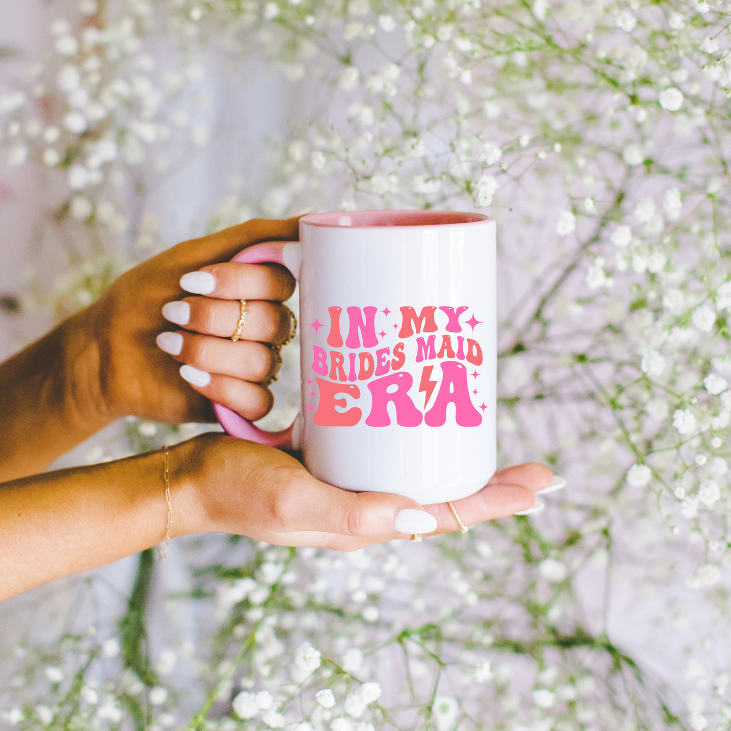 personalised bridesmaid mug in my bridesmaid era mug