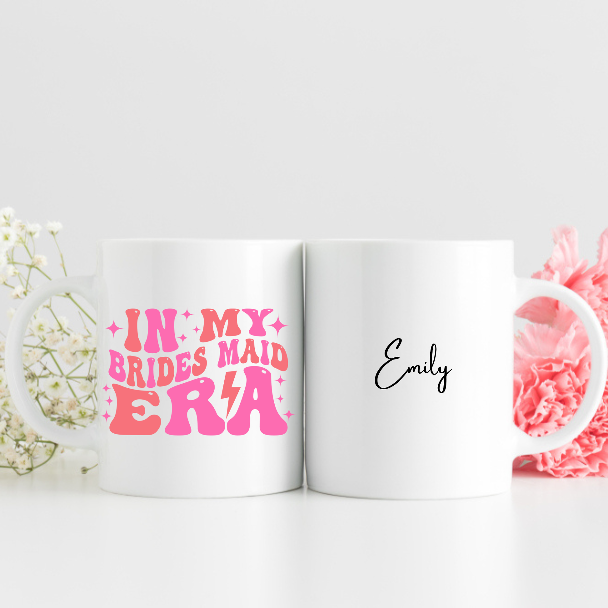 personalised bridesmaid mug in my bridesmaid era mug