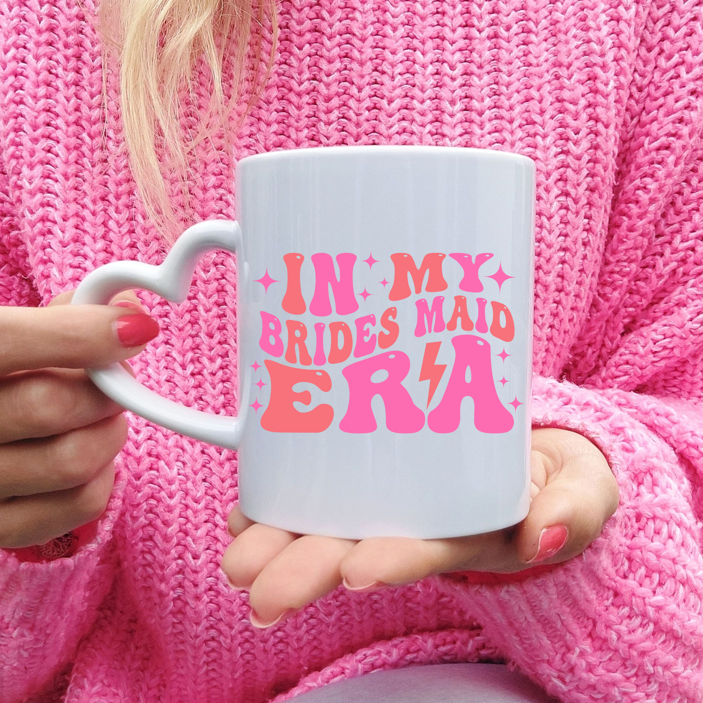 personalised bridesmaid mug in my bridesmaid era mug