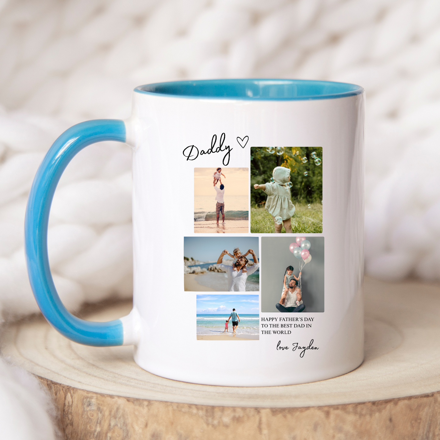 Daddy Mug with Photos. Dad Mug with photos. Photo Mug for Dad