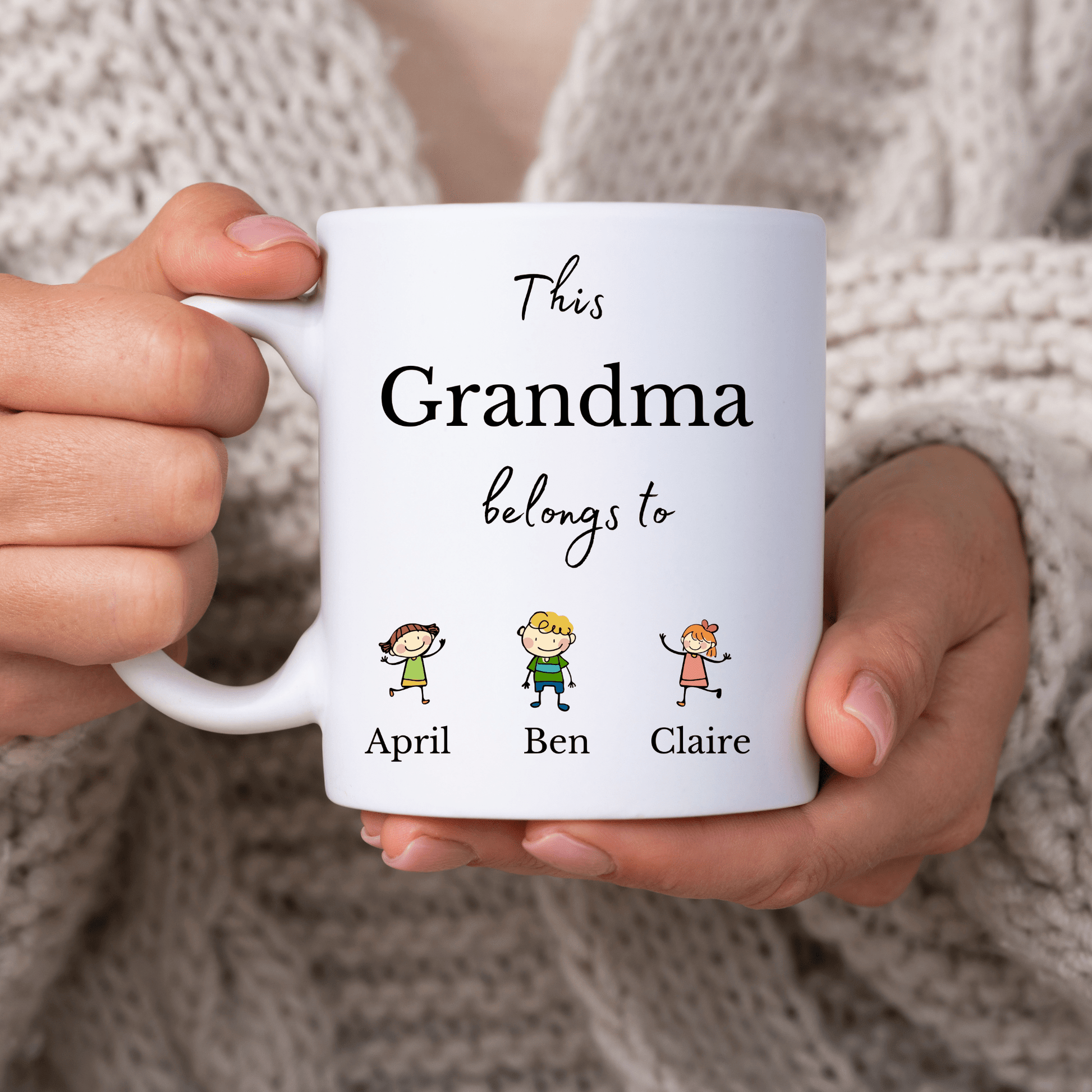 Grandma mug with grandkids names