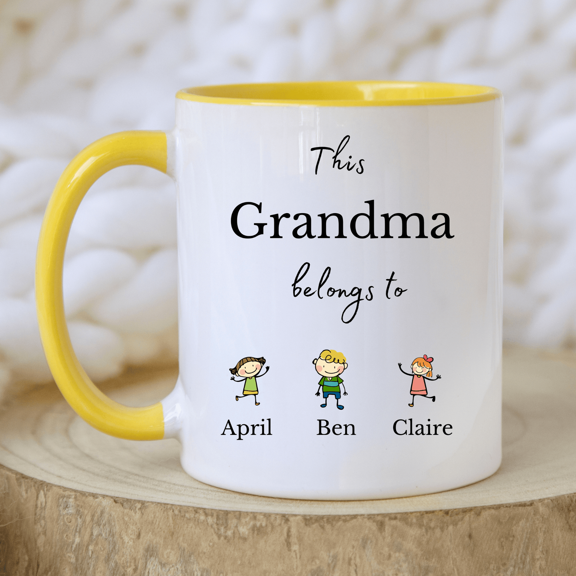 Grandma mug with grandkids names