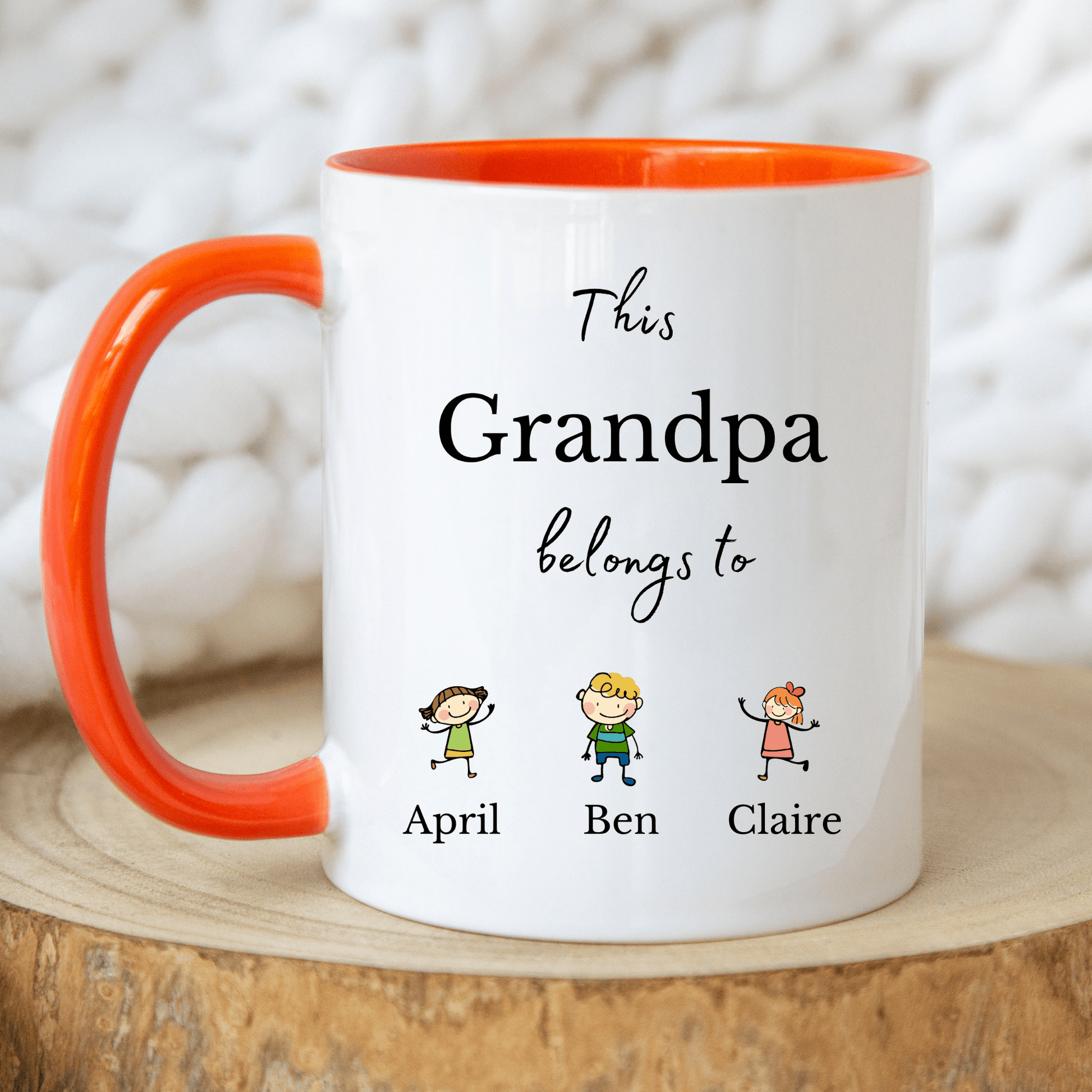 Grandpa Mug with Grandkids Names