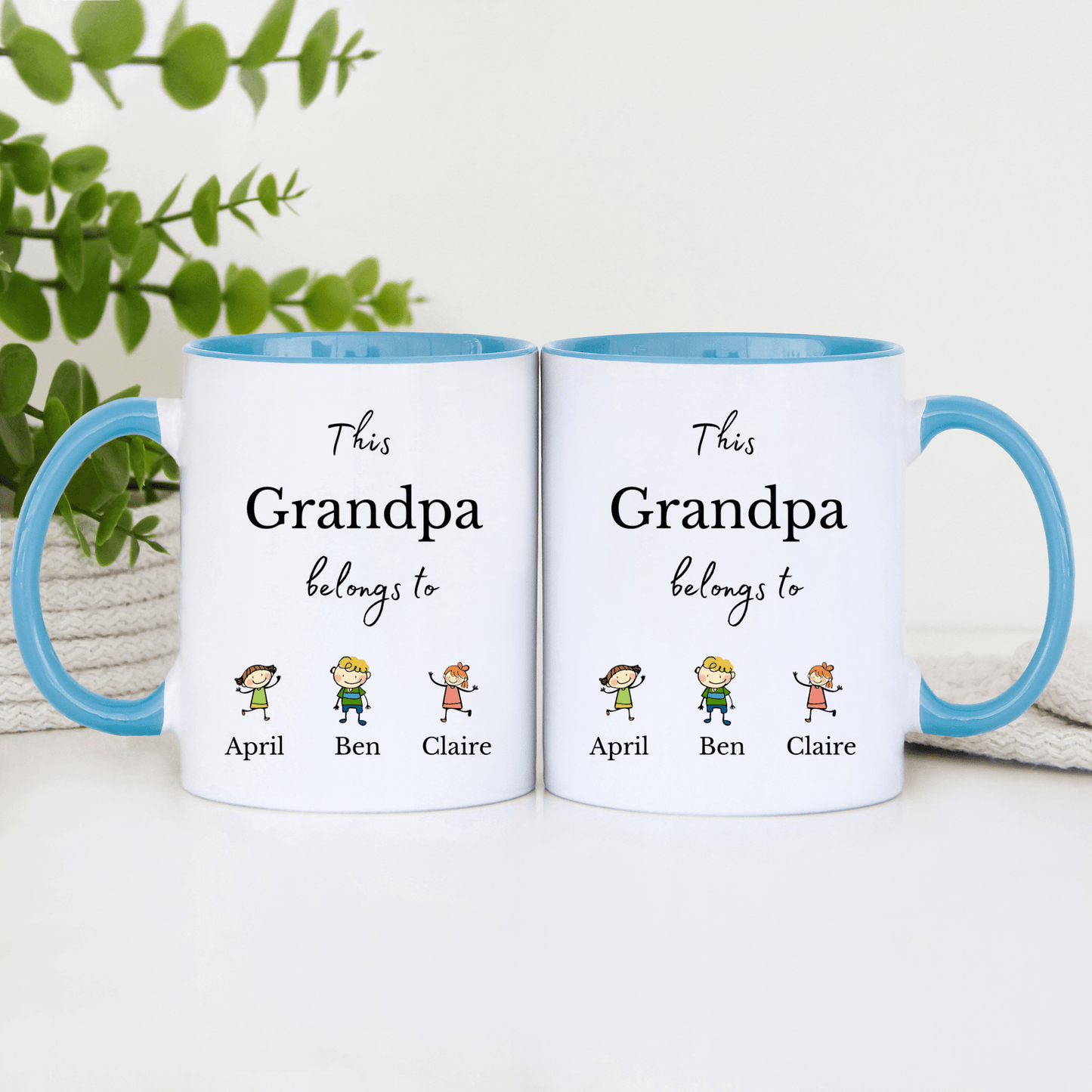 Grandpa Mug with Grandkids Names