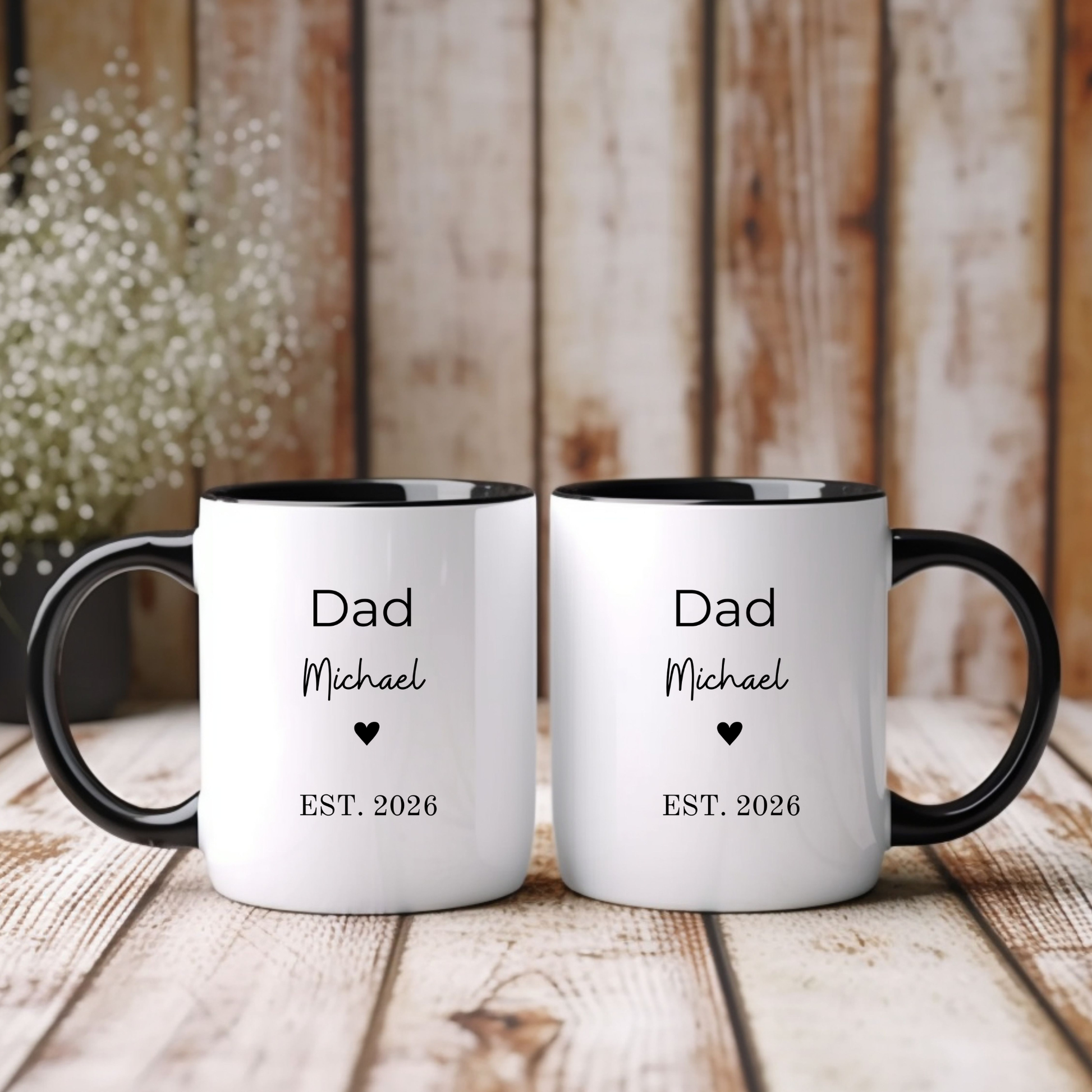 Mum and Dad Mugs. Mum and Dad Baby Shower Gift.Mum and Dad Baby Reveal Gift