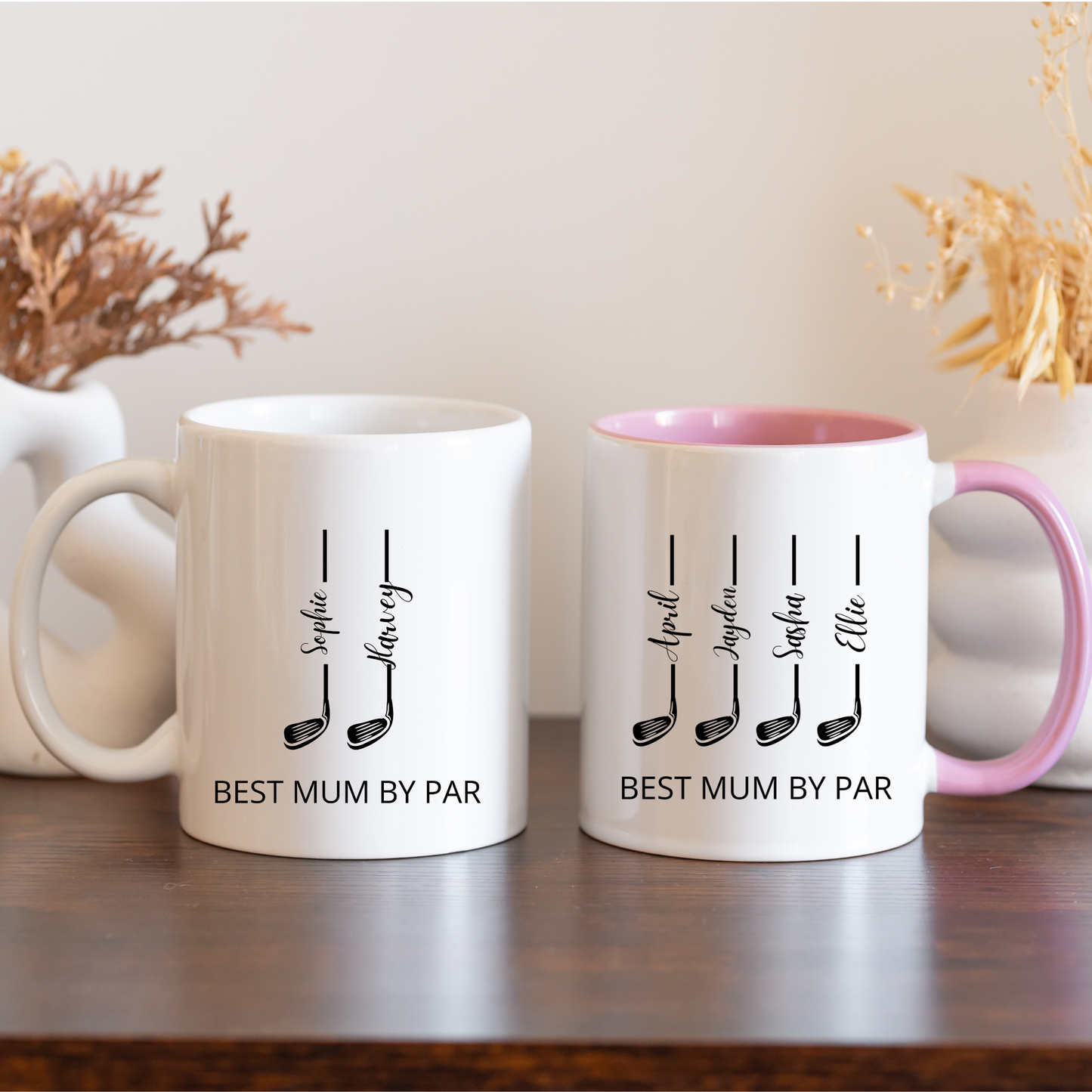 Best Mum by Par Mug. Golfer Mum Mug. Golfer Mum Gift. Custom Gift for Golfer Mum. Personalised Gift for Golfer Mum. Best Mum by Par