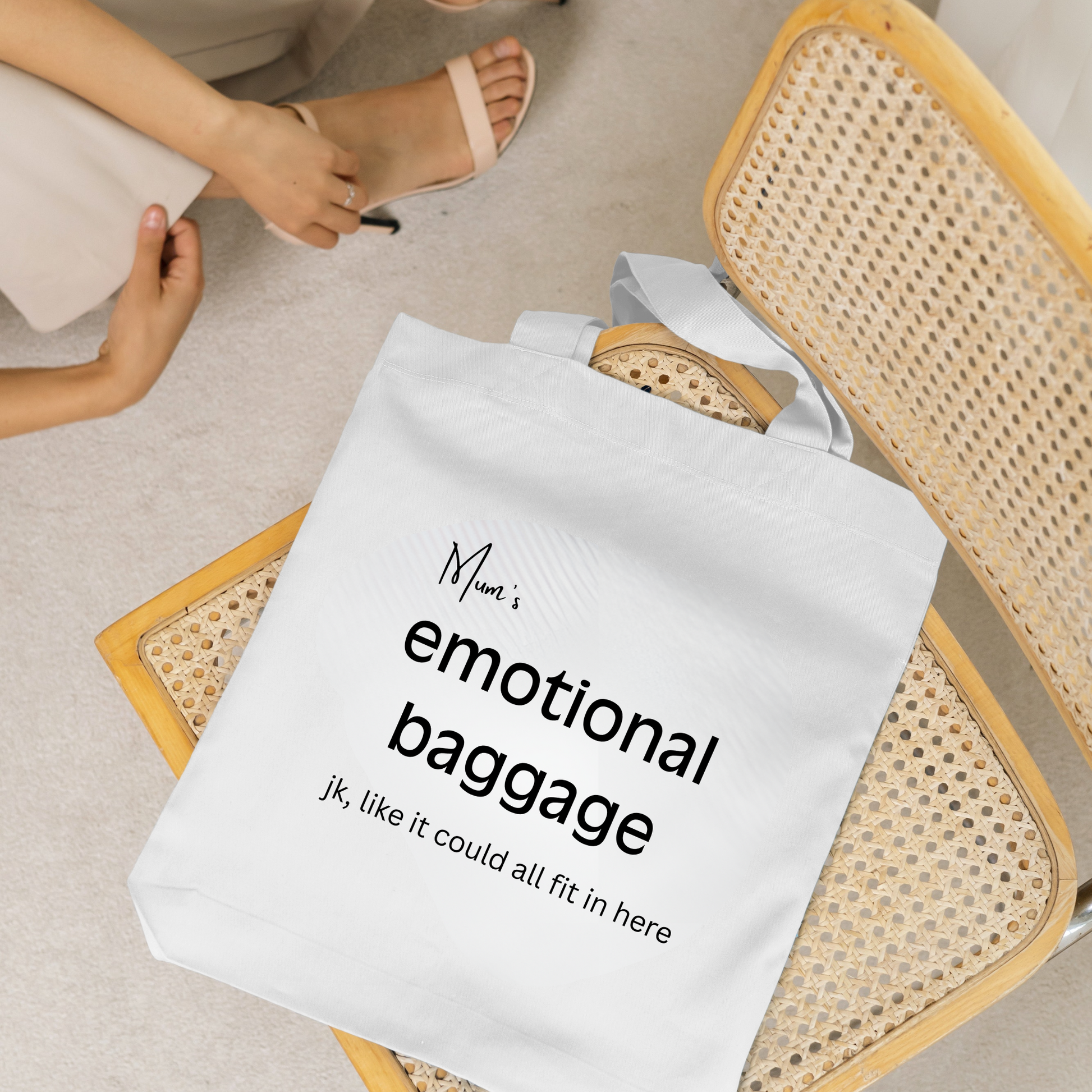 Funny Gifts Emotional Baggage Tote Bag