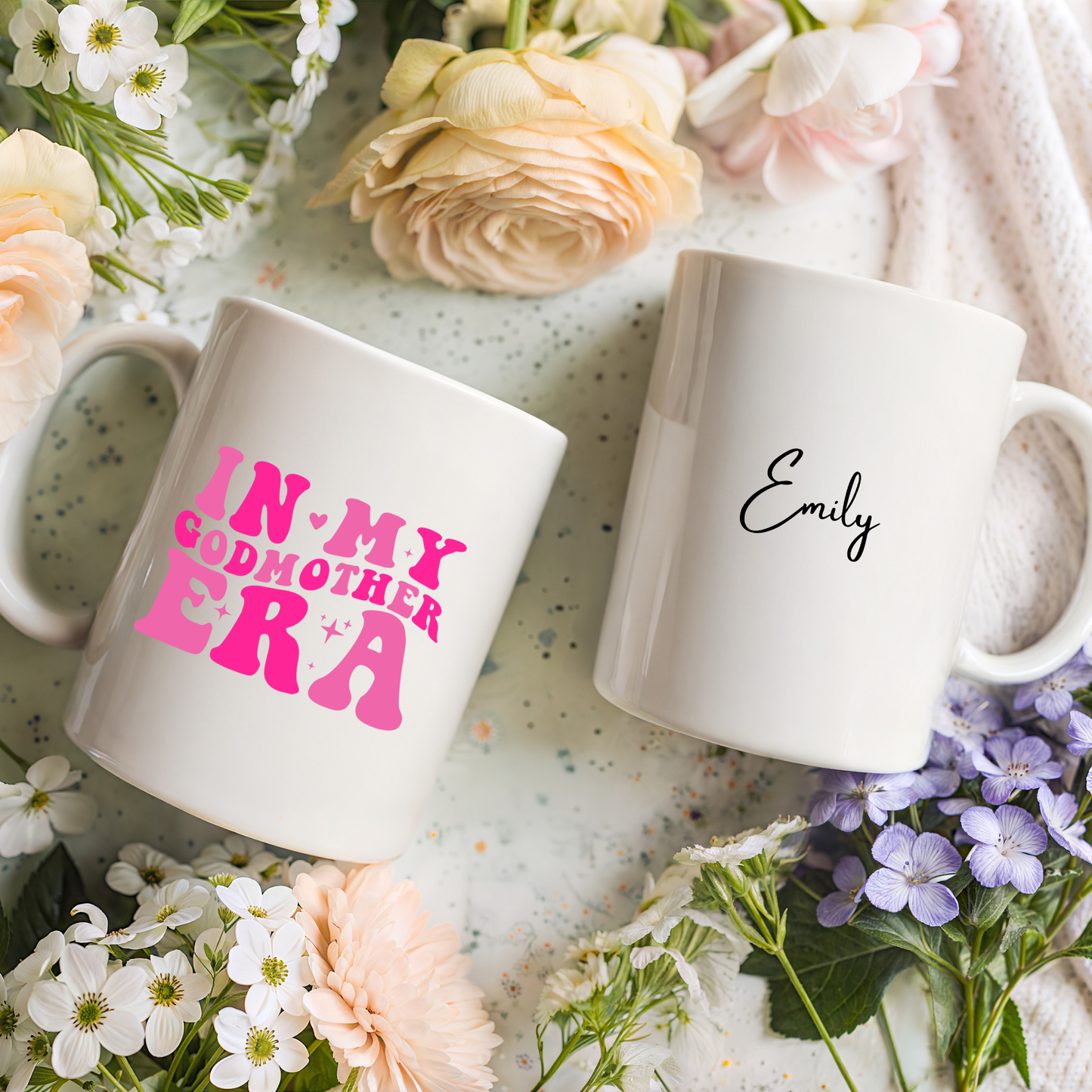 Godmother Mug. Personalised In My Godmother Era Mug. Custom Godmother Mug
