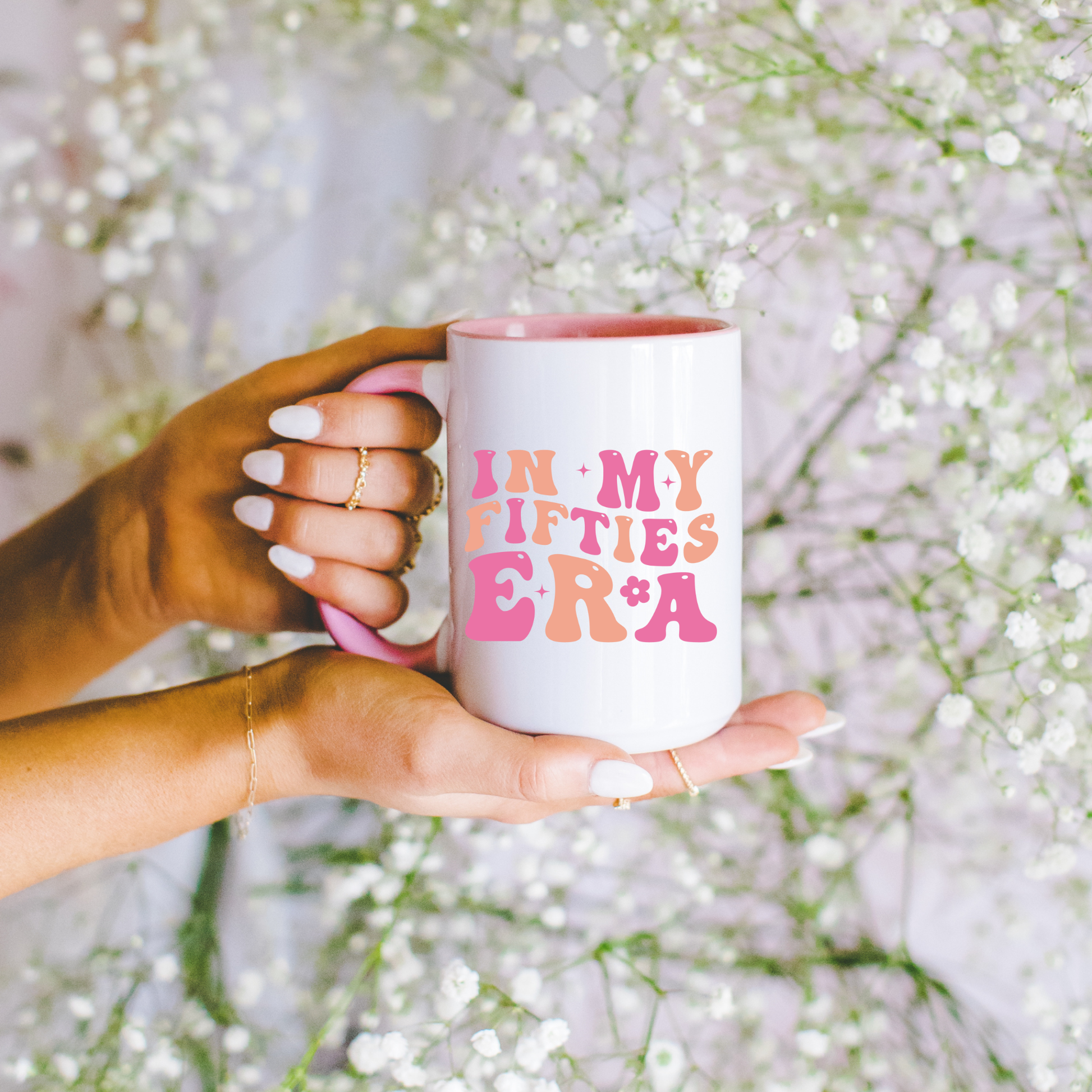 In My Fifties Era Mug. Custom 50's Mug. Personalised 50's Mug. 50th Birthday Gift. Personalised 50th Birthday Gift. Milestone Birthday Gift