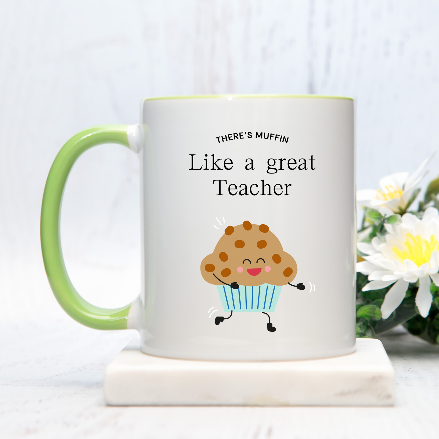 Personalised Teacher Mug There’s Muffin Like a Great Teacher. Custom Name Teacher Gift. Teacher Mug. Mugs for Teacher. Gifts for Teacher Mug