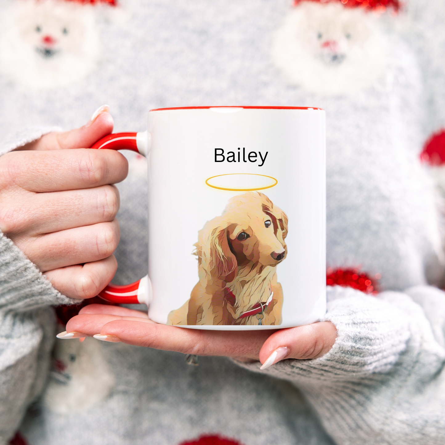 Custom Pet Mug Personalised Pet Photo Mug, Pet Portrait, Pet Memorial Gift, Pet Portrait Mug Gift