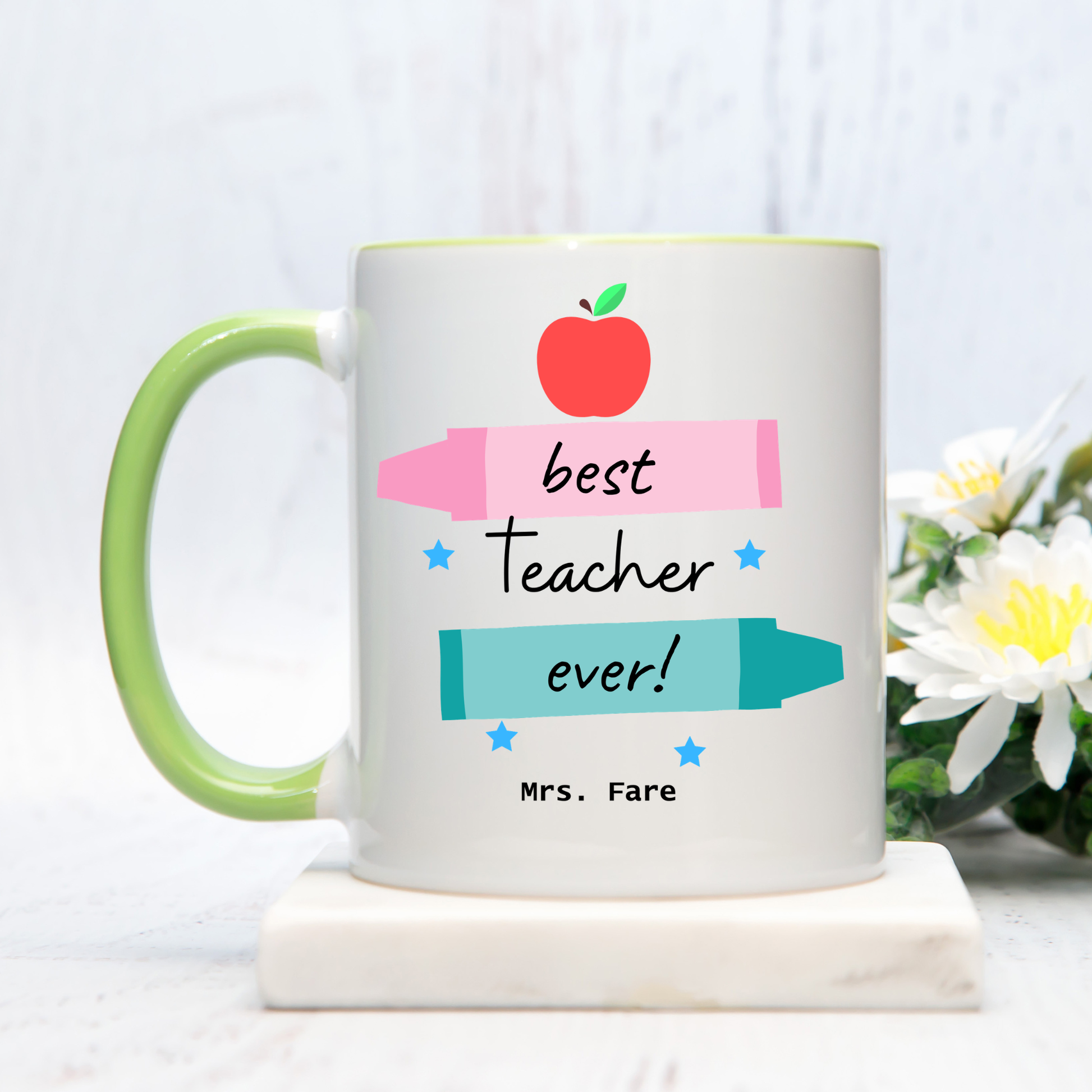 Personalised Best Teacher Ever Mug. Teacher Mug. Teacher Gifts. Teacher Appreciation Mug. Custom Mug Best Teacher Ever personalised Mug