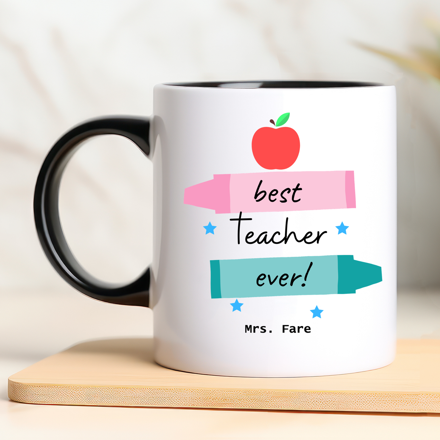Personalised Best Teacher Ever Mug. Teacher Mug. Teacher Gifts. Teacher Appreciation Mug. Custom Mug Best Teacher Ever personalised Mug