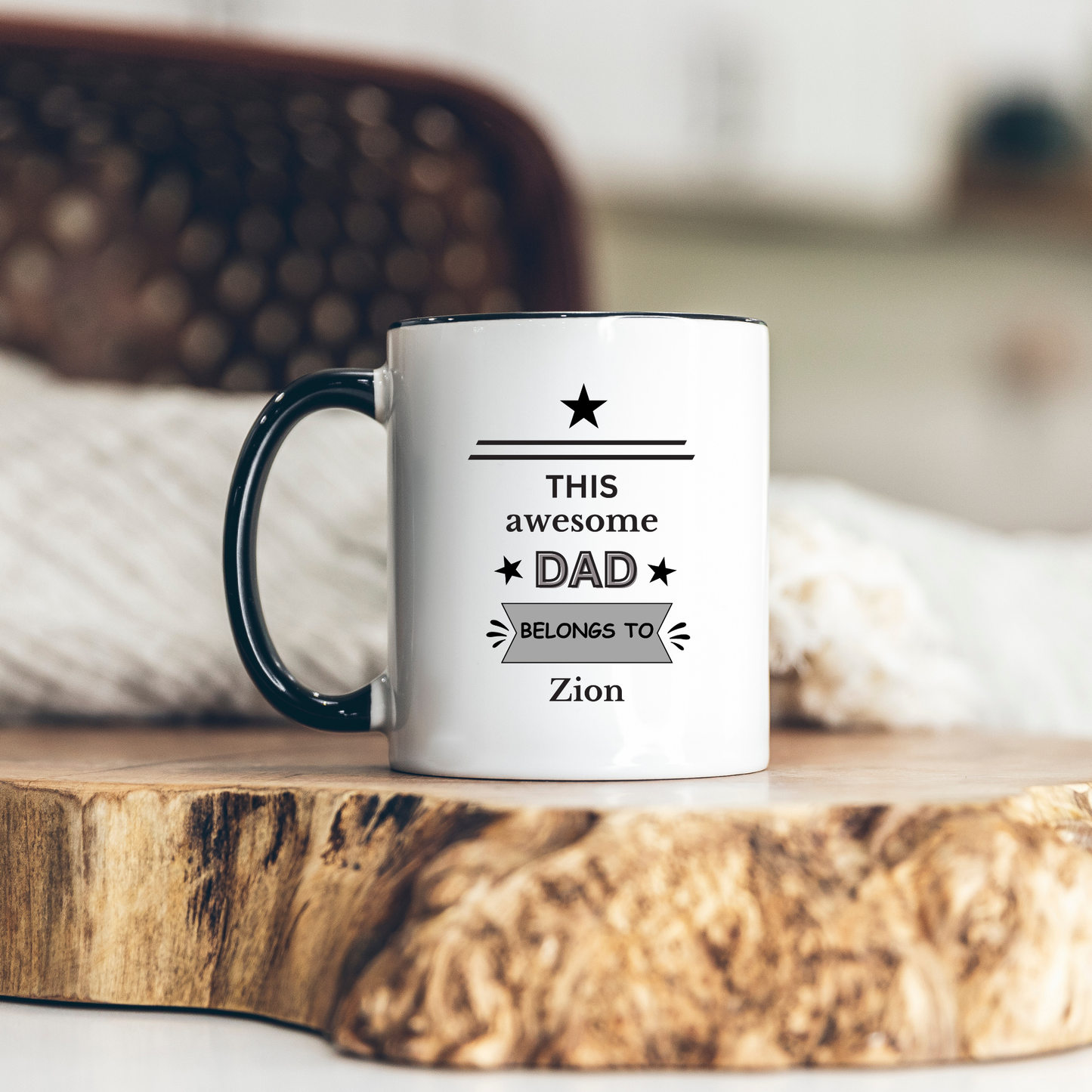 this awesome dad belongs to mug