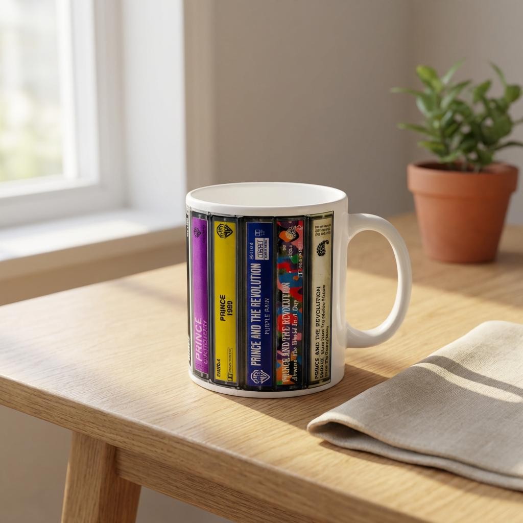 prince Cassette tape Mug. Music Lover Gift. Cassette Mug. Cassette Retro Tape Mug. Music Lover Mug. Album Cassette Tape Mug. Album Cassette Mug