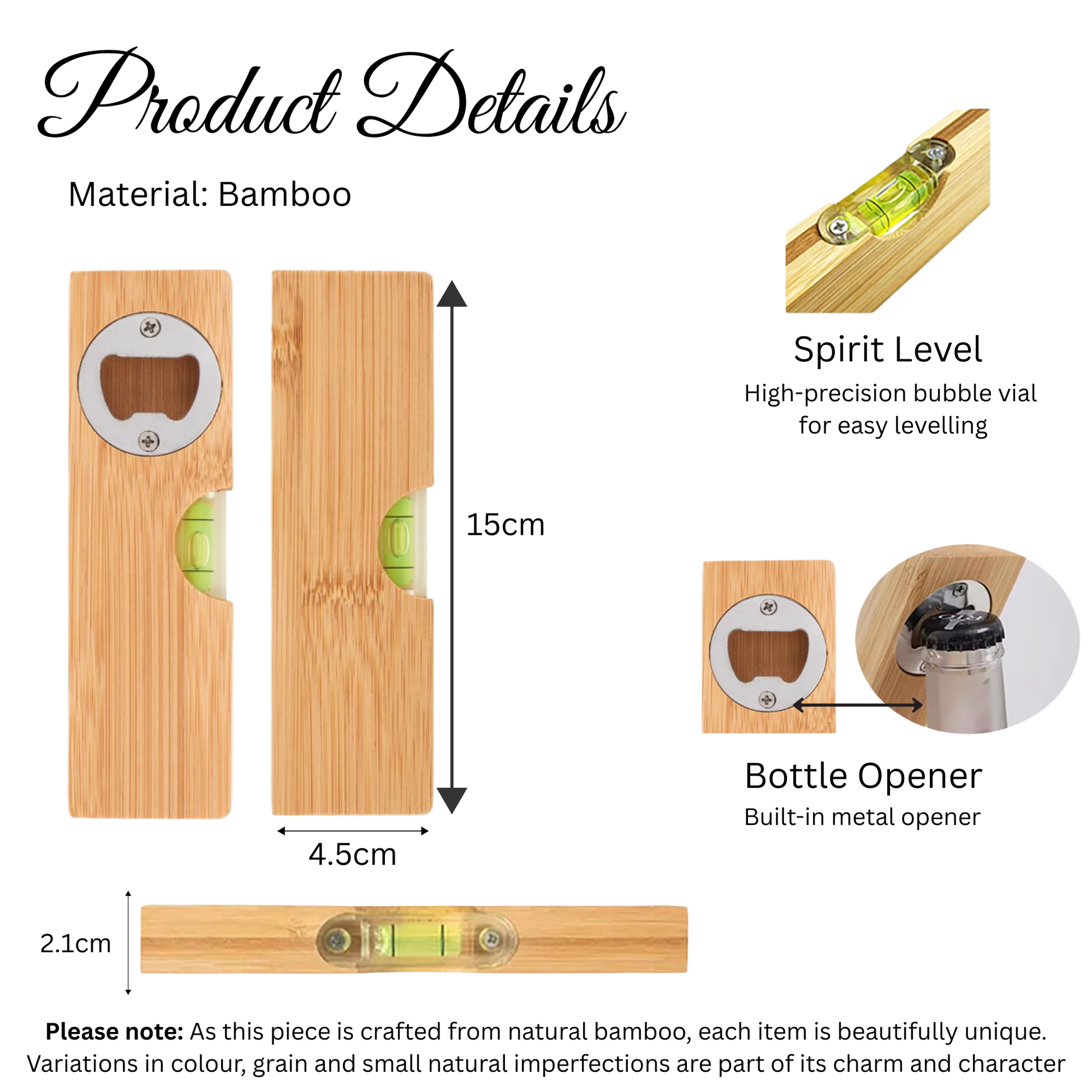 product details for Personalised Spirit level bottle opener Level tool for Dad Tool box gift for dad Custom Level bottle opener for Dad