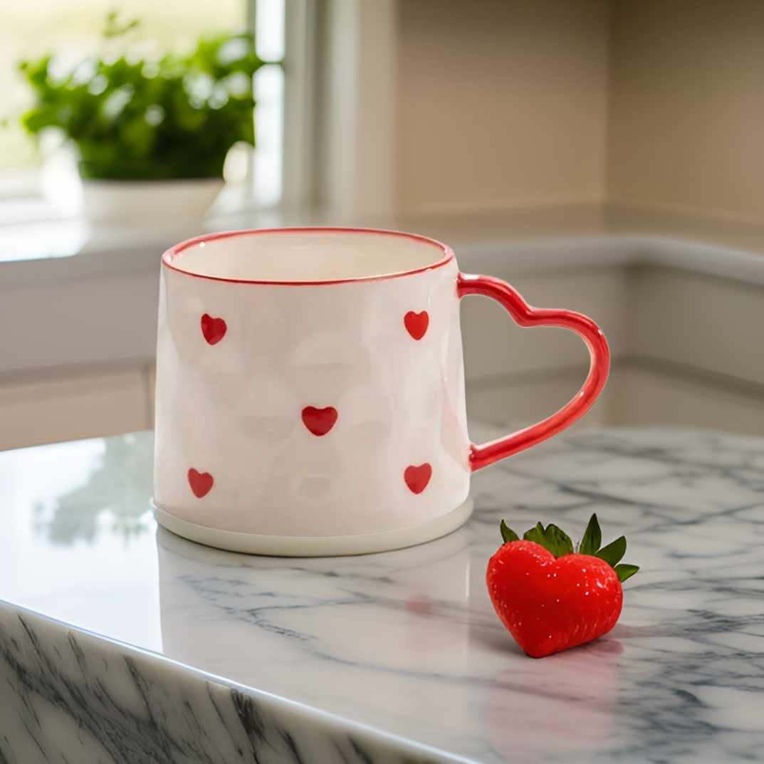 red heart mug