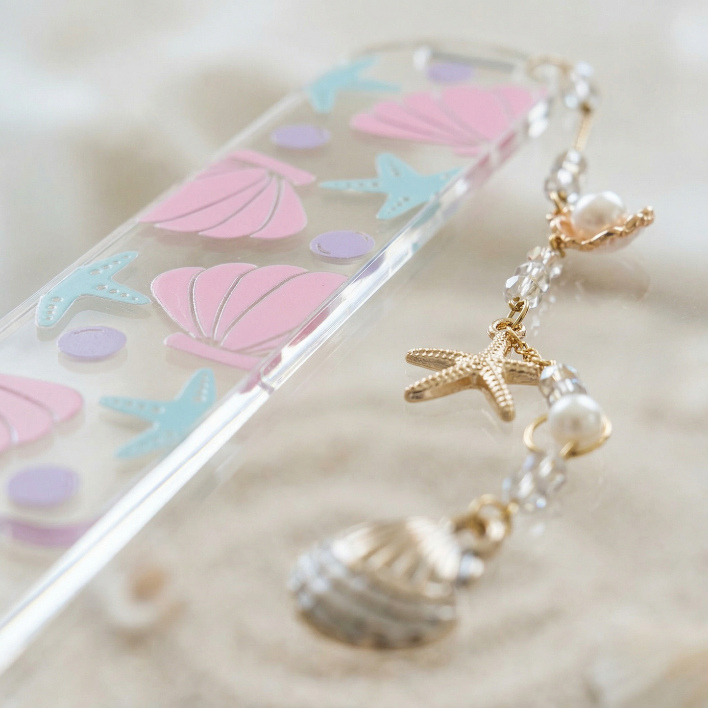 seashell bookmark gift for book lovers
