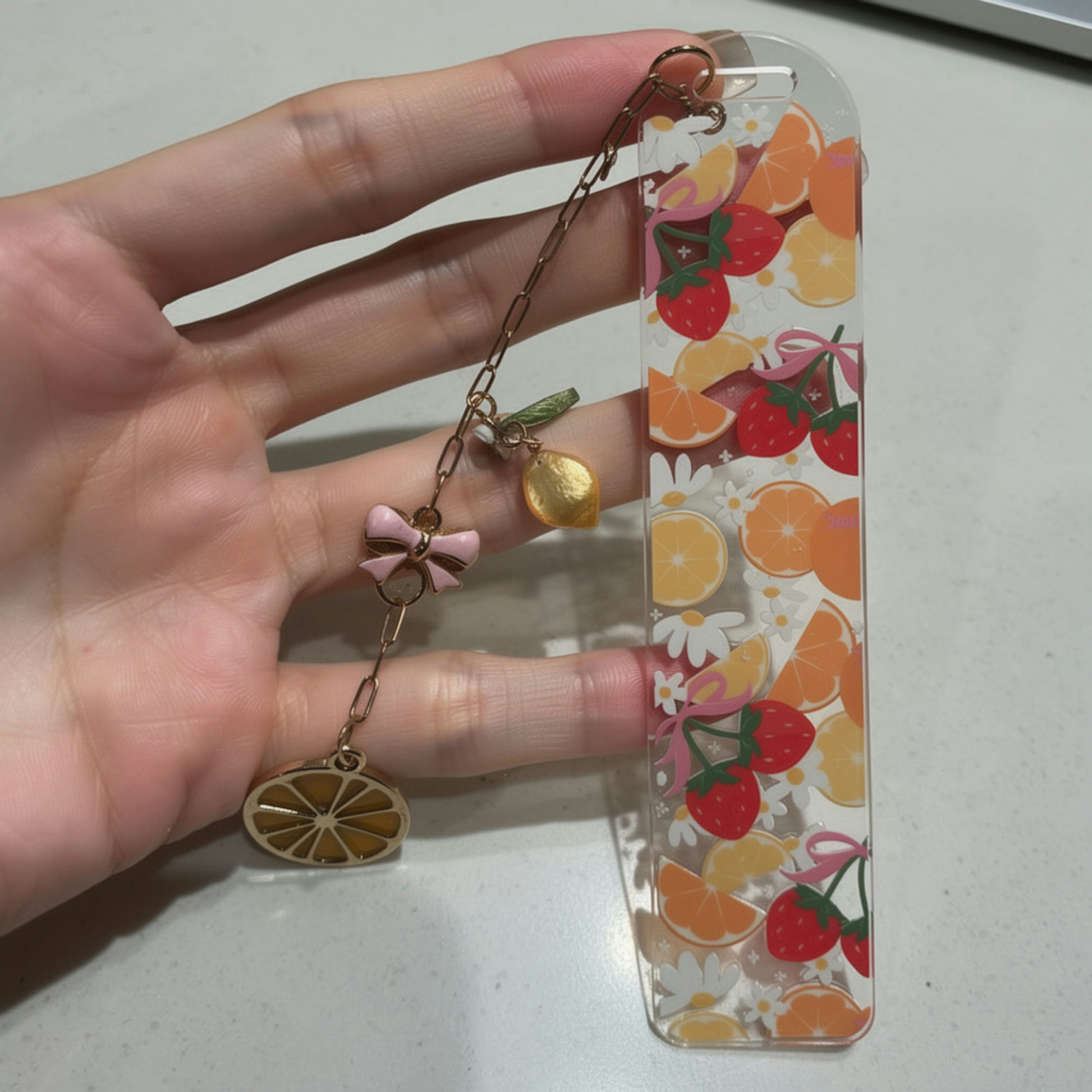 Strawberry Orange Bookmark. Orange Lemon Strawberry Bookmark. Orange & Strawberries Bookmark. Strawberry Lover Bookmark. Fruits Bookmark