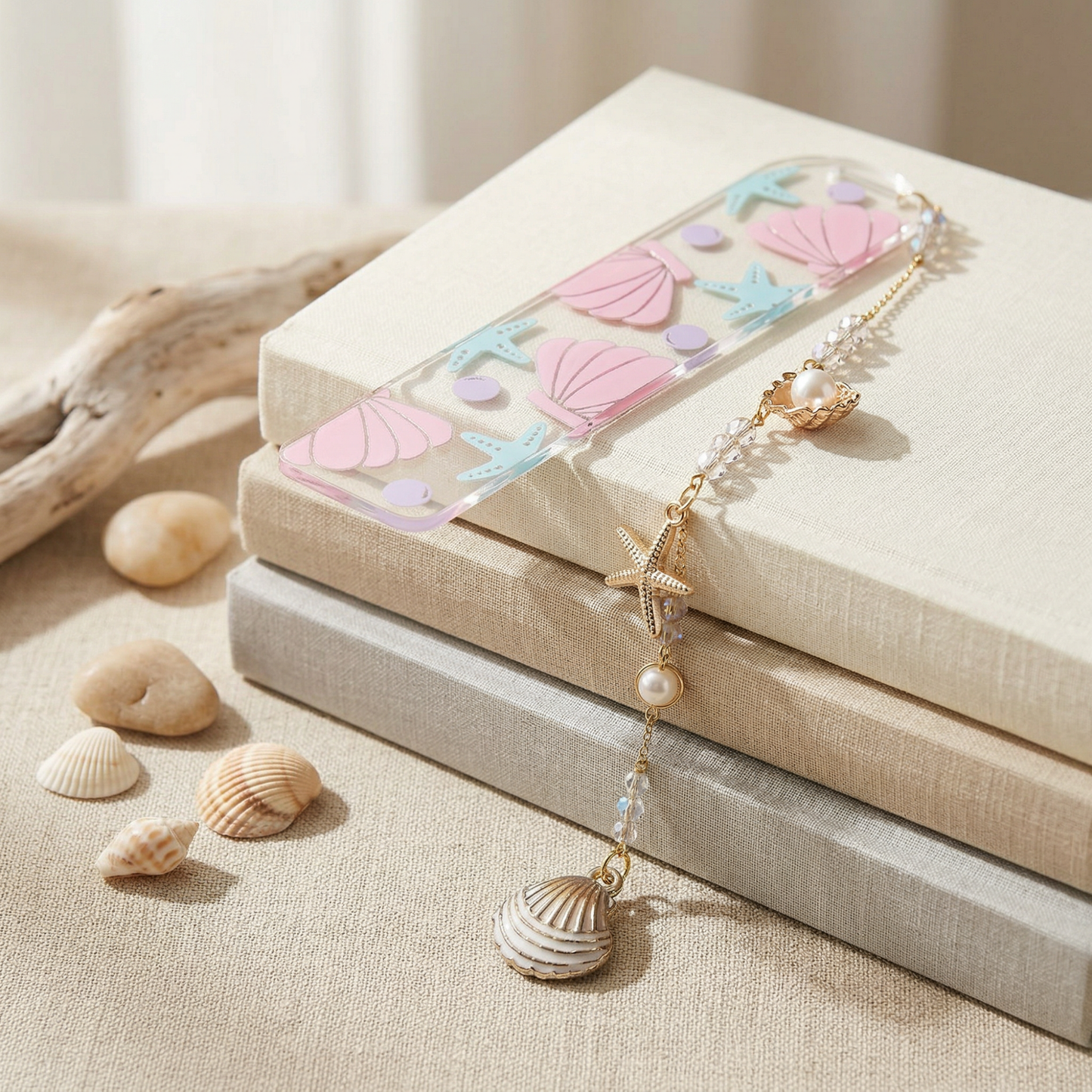beach themed bookmark