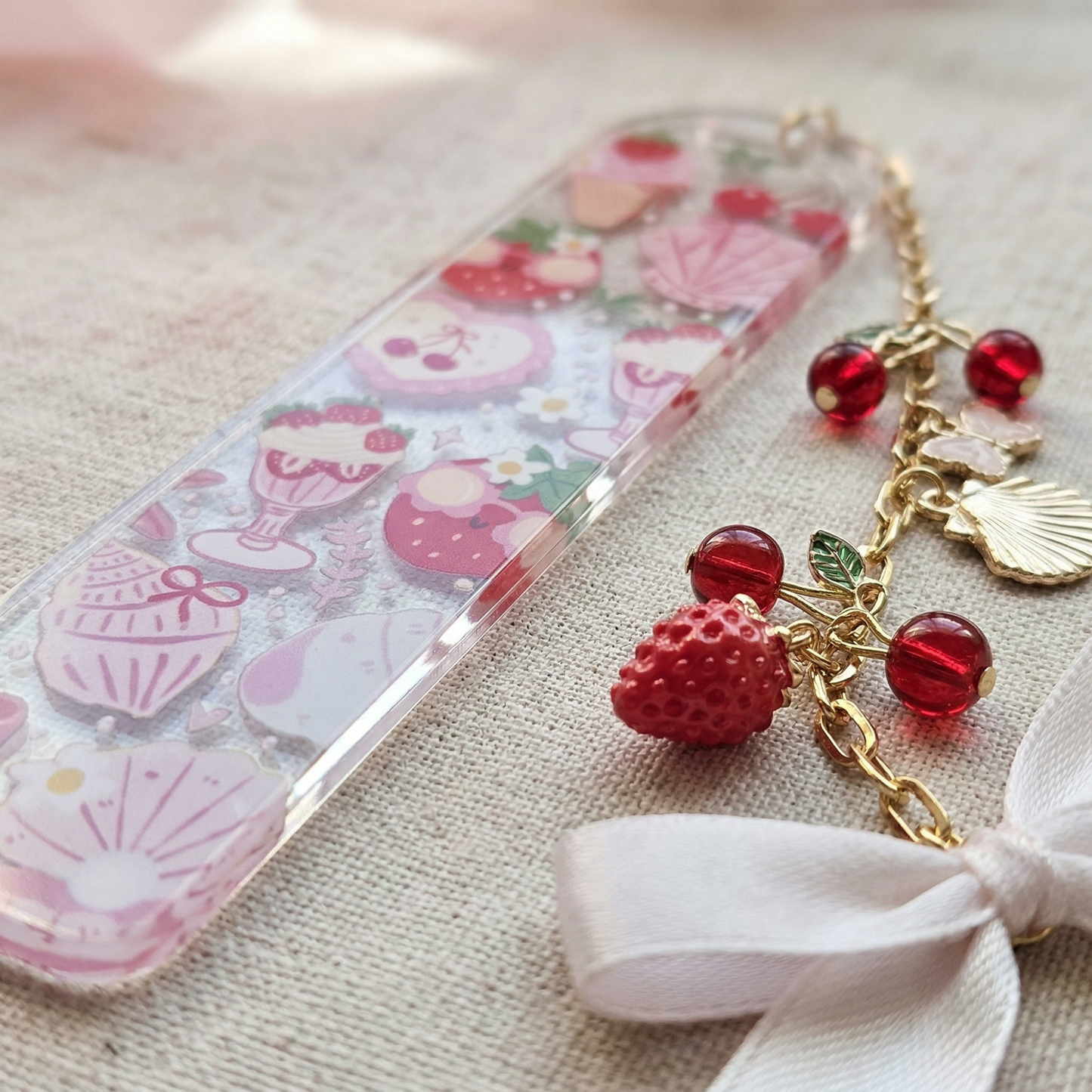 Strawberry Dessert Bookmark