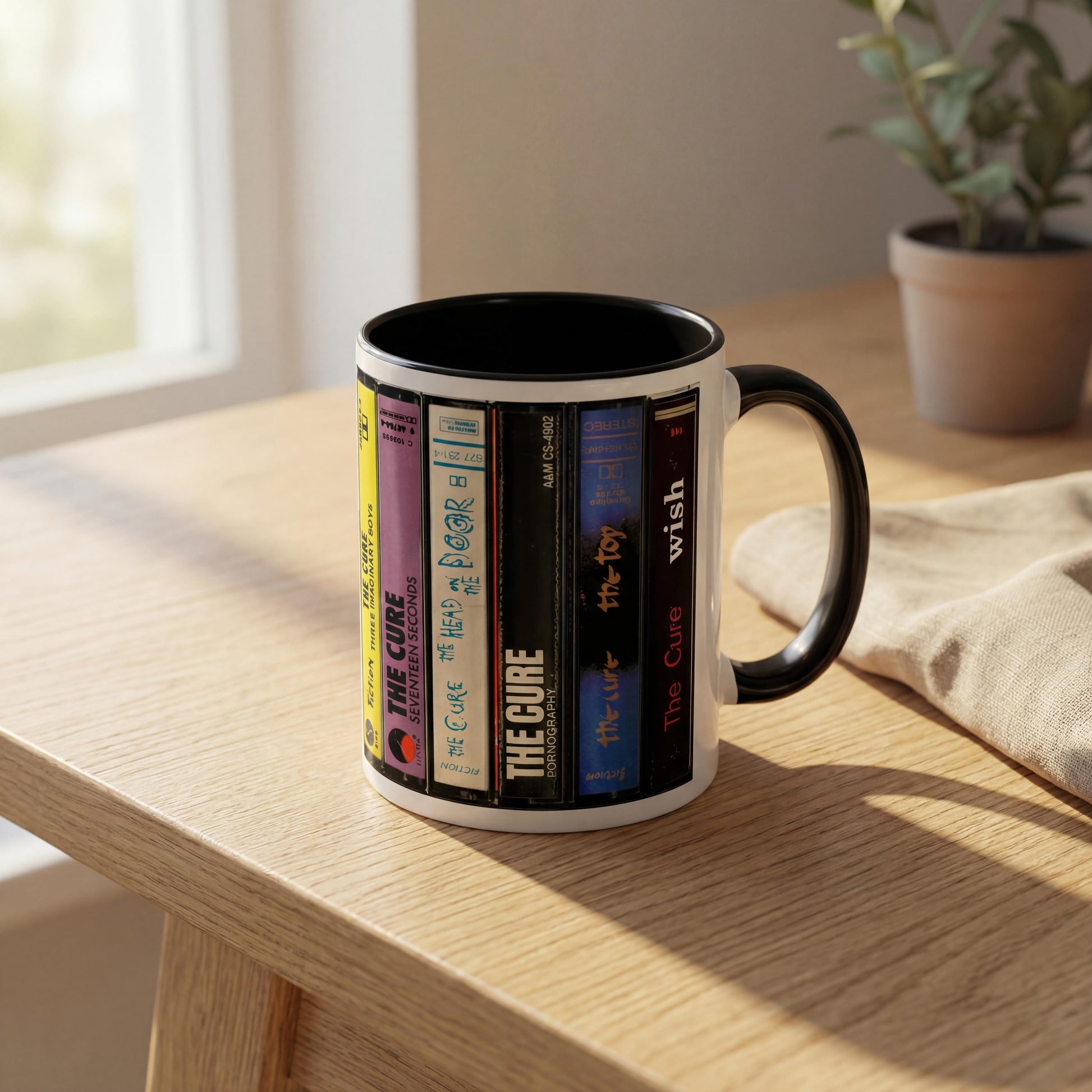 the cure Cassette tape Mug. Music Lover Gift. Cassette Mug. Cassette Retro Tape Mug. Music Lover Mug. Album Cassette Tape Mug. Album Cassette Mug