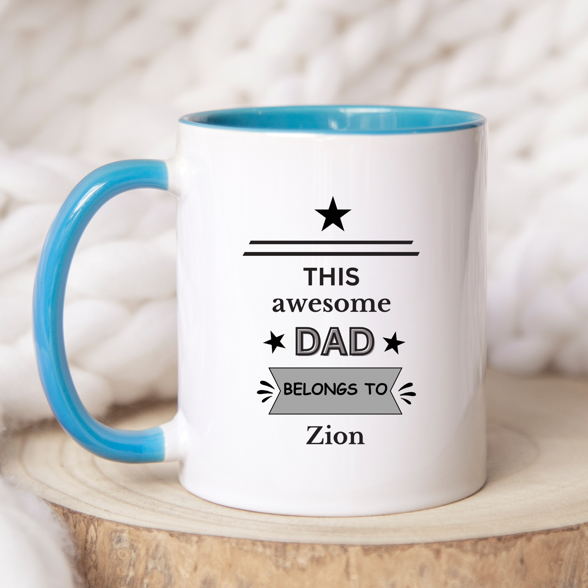 this awesome dad belongs to mug