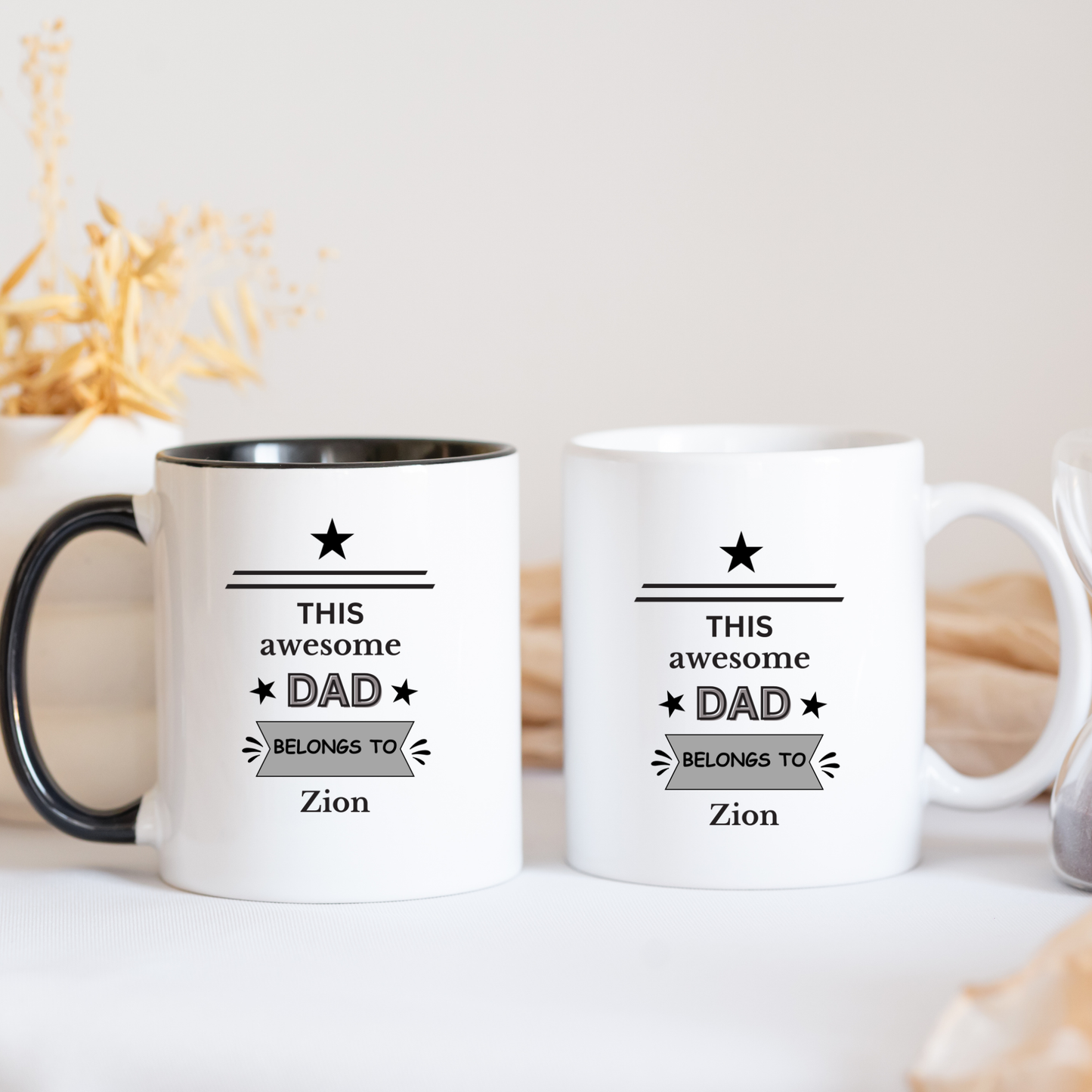 this awesome dad belongs to mug