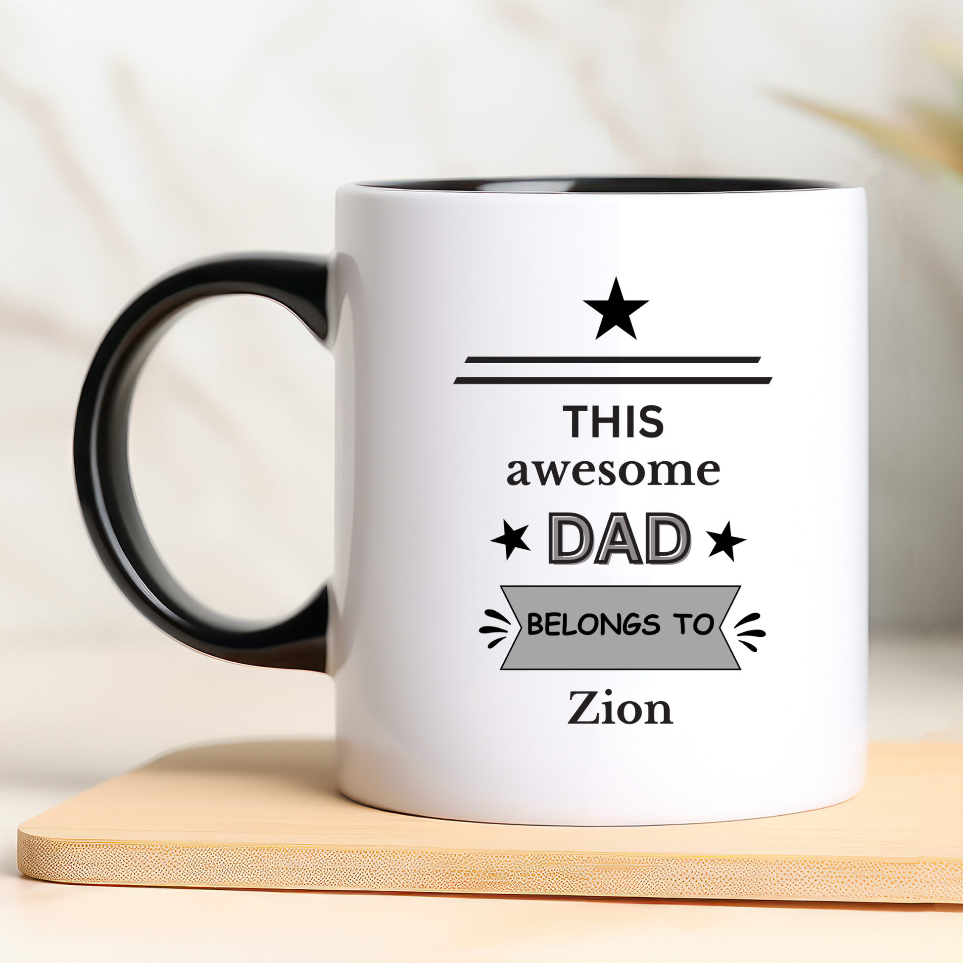 this awesome dad belongs to mug
