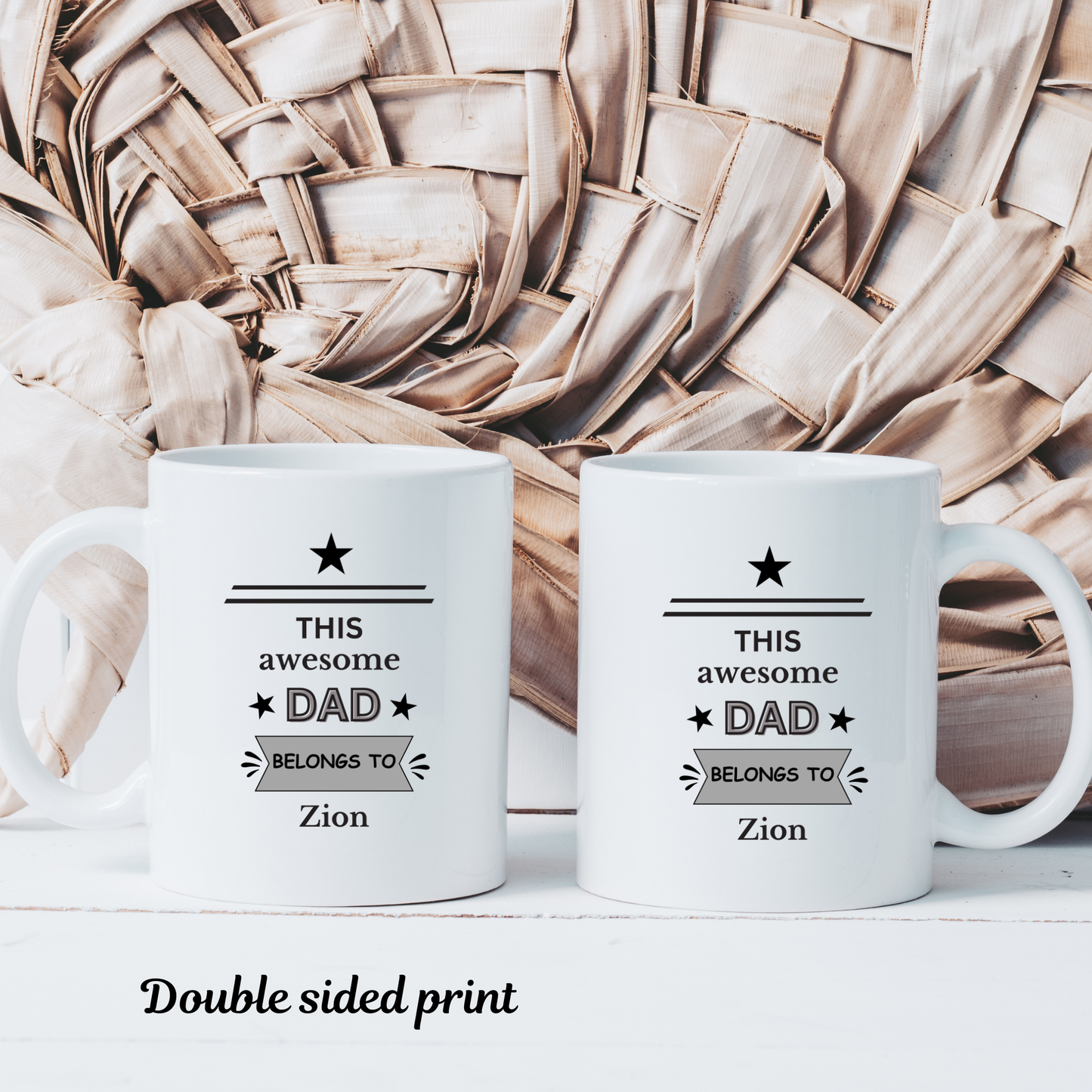 this awesome dad belongs to mug