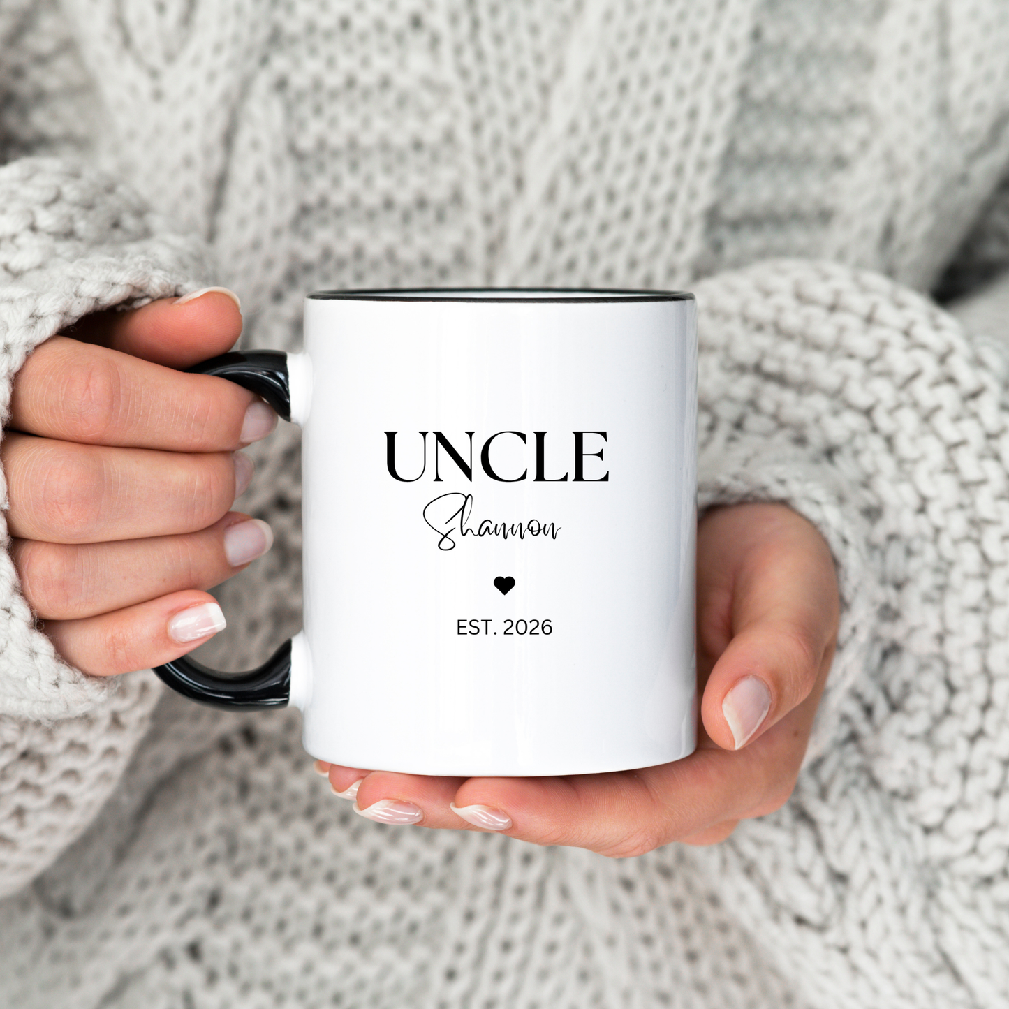 uncle baby reveal mug gift