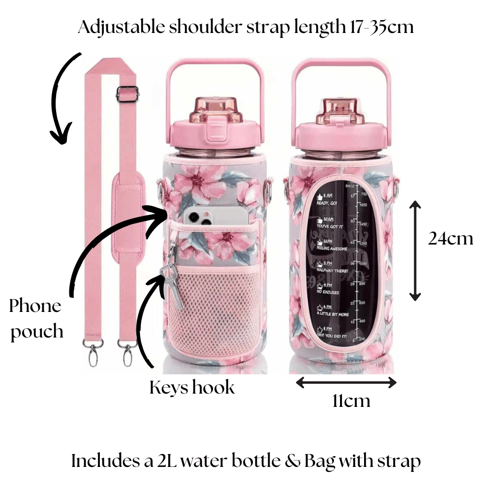 2 Litre Water Bottle with Bag