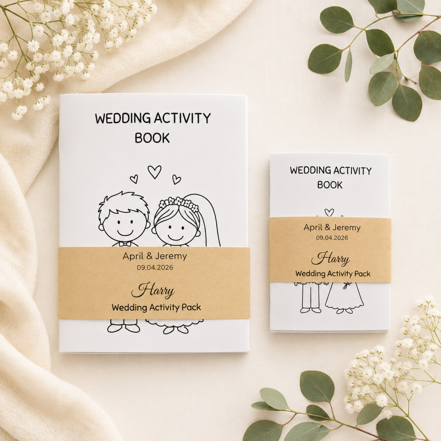 Kids Wedding Day Activity Book