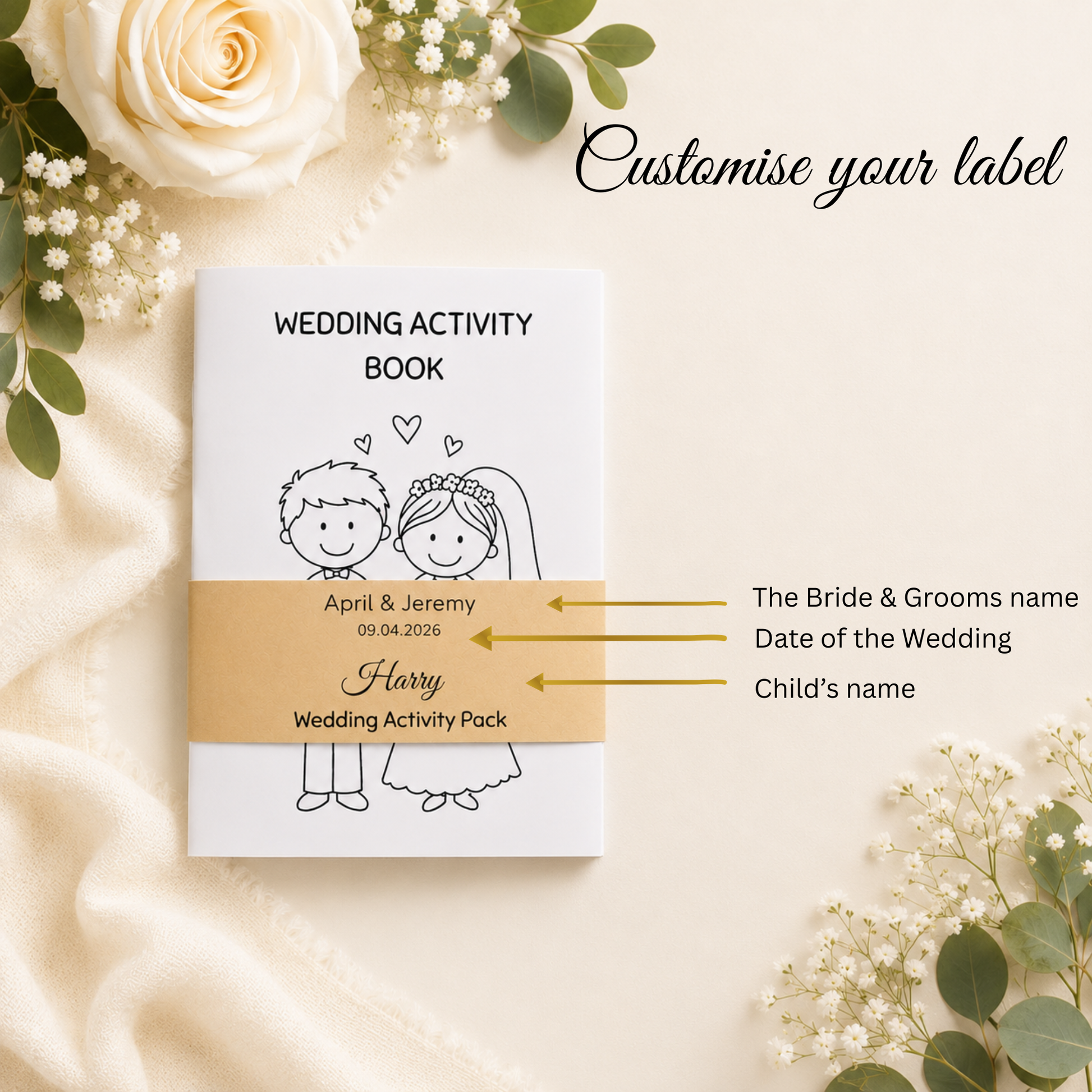 Kids Wedding Day Activity Book