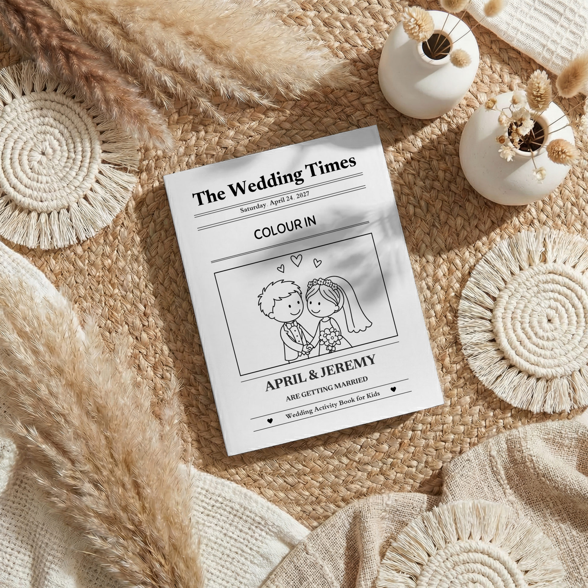 Kids Wedding Day Activity Book
