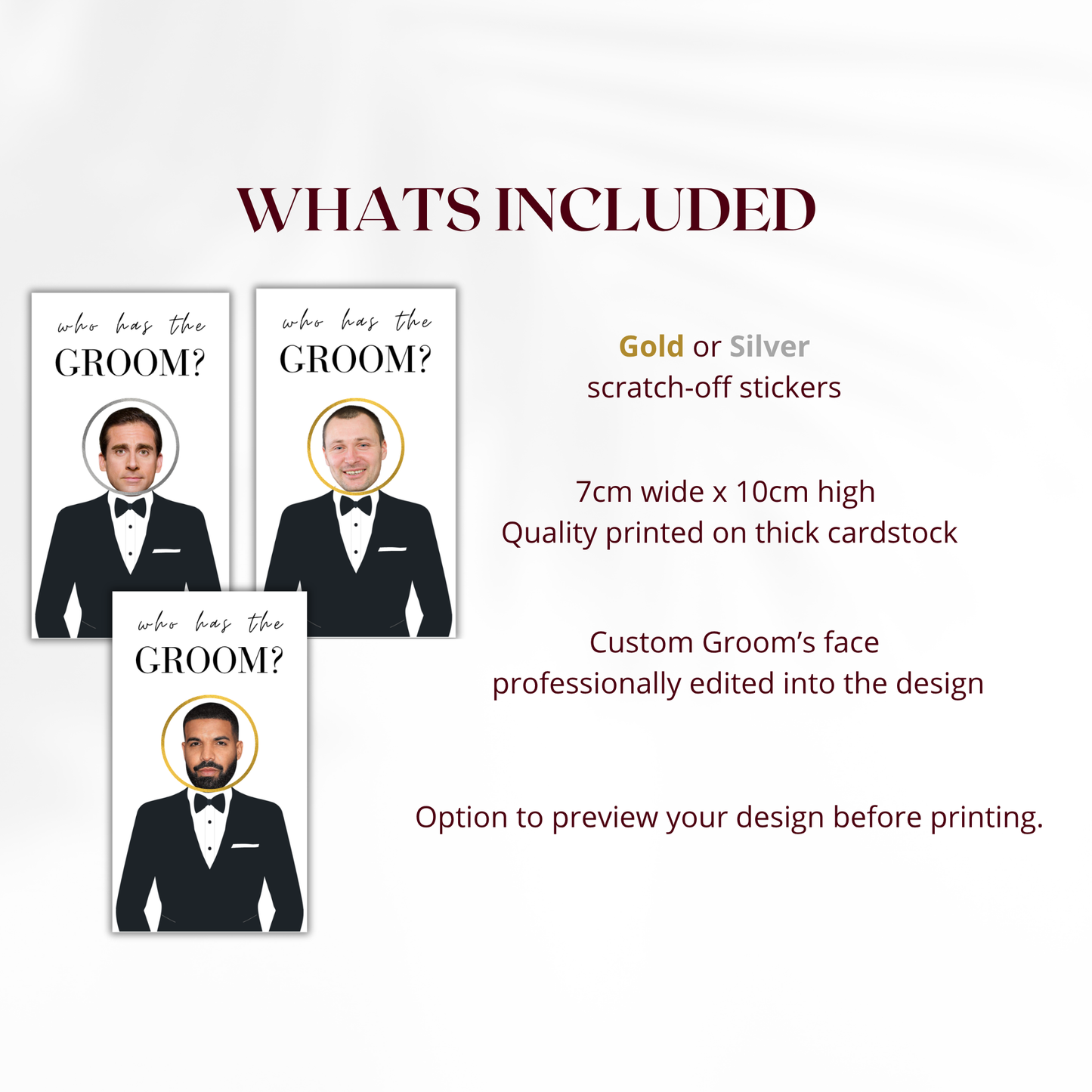 Who has the Groom Scratch off game Bridal Shower Games