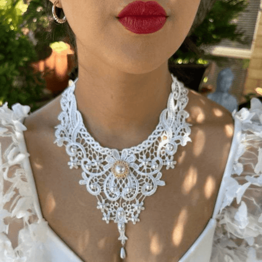 Lace choker necklace