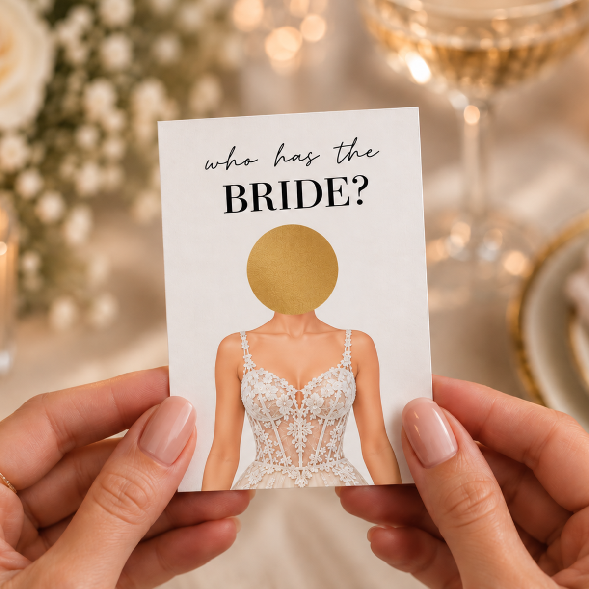 Who has the Bride Scratch off game.  Who Has the Bride? Who has the Bride Scratch Card PRINTED