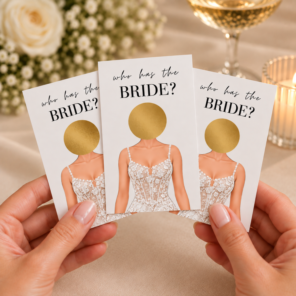 Who has the Bride Scratch off game.  Who Has the Bride? Who has the Bride Scratch Card PRINTED